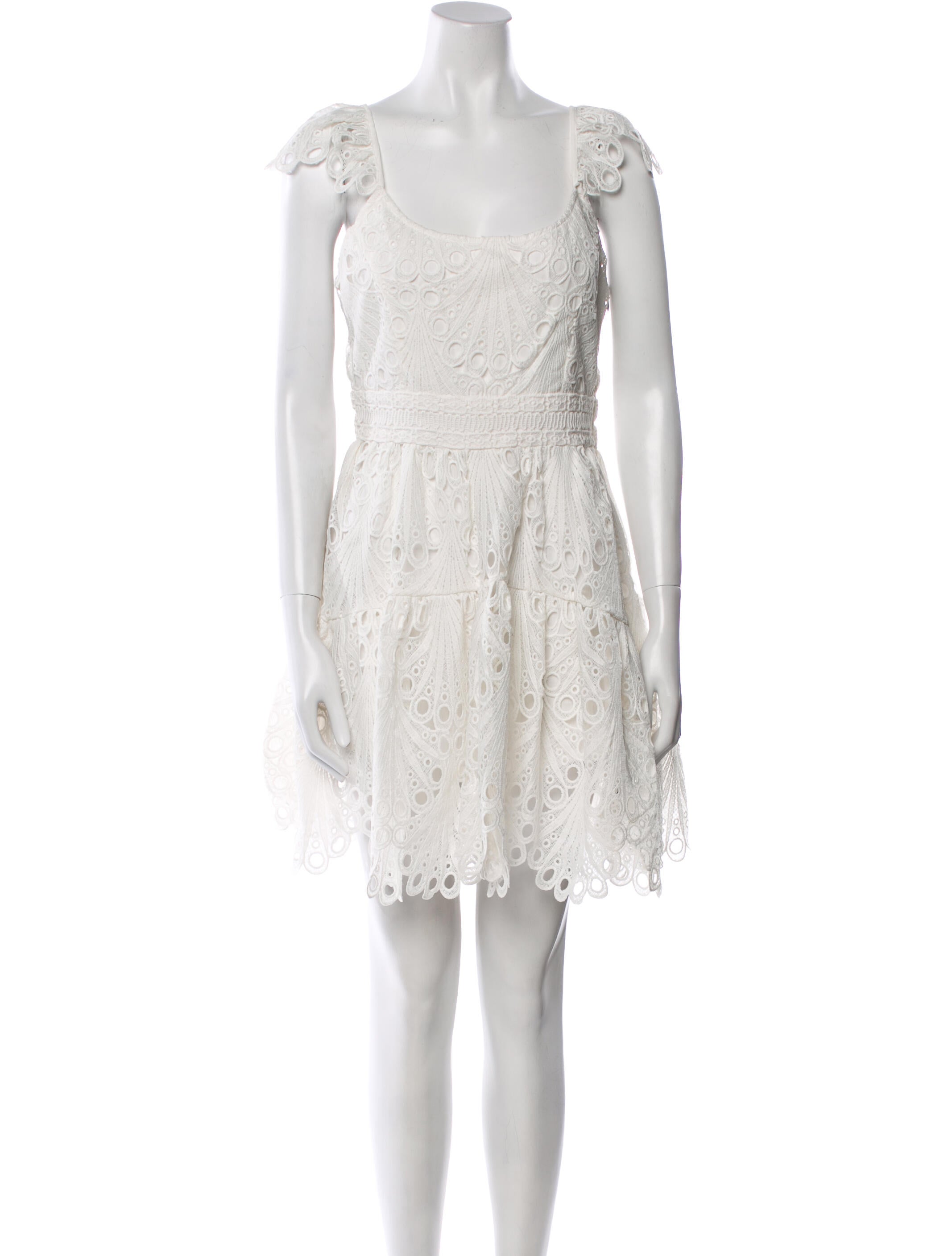 Ramy Brook Lace Pattern Mini Dress