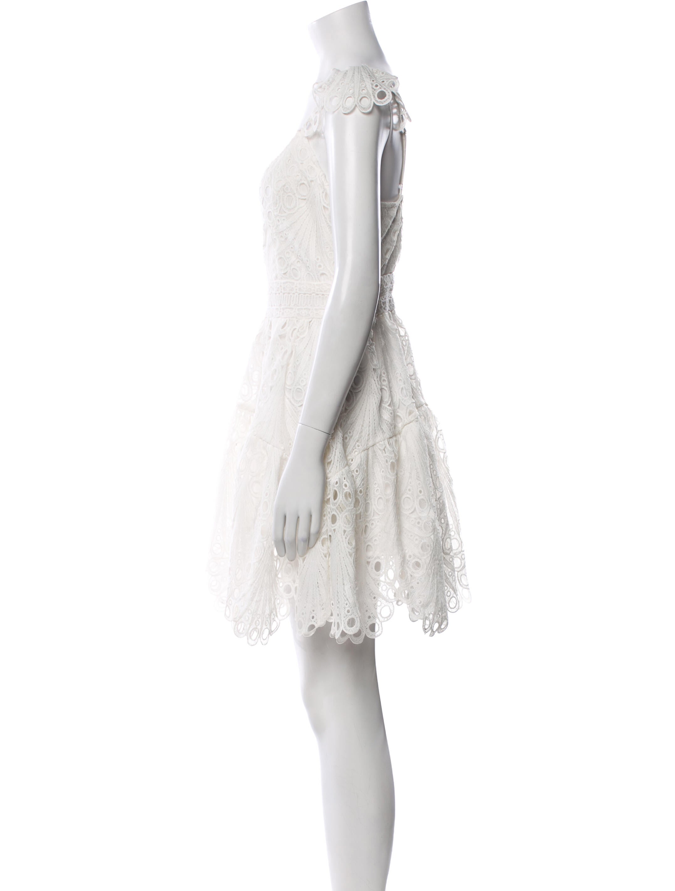 Ramy Brook Lace Pattern Mini Dress