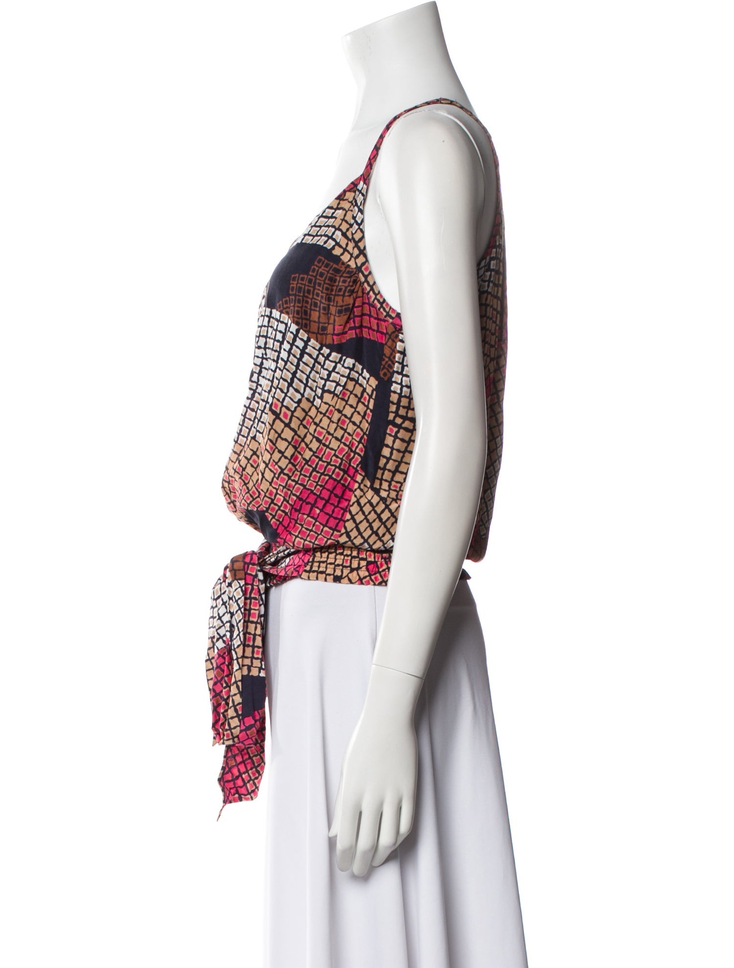 Ramy Brook Printed V-Neck Top