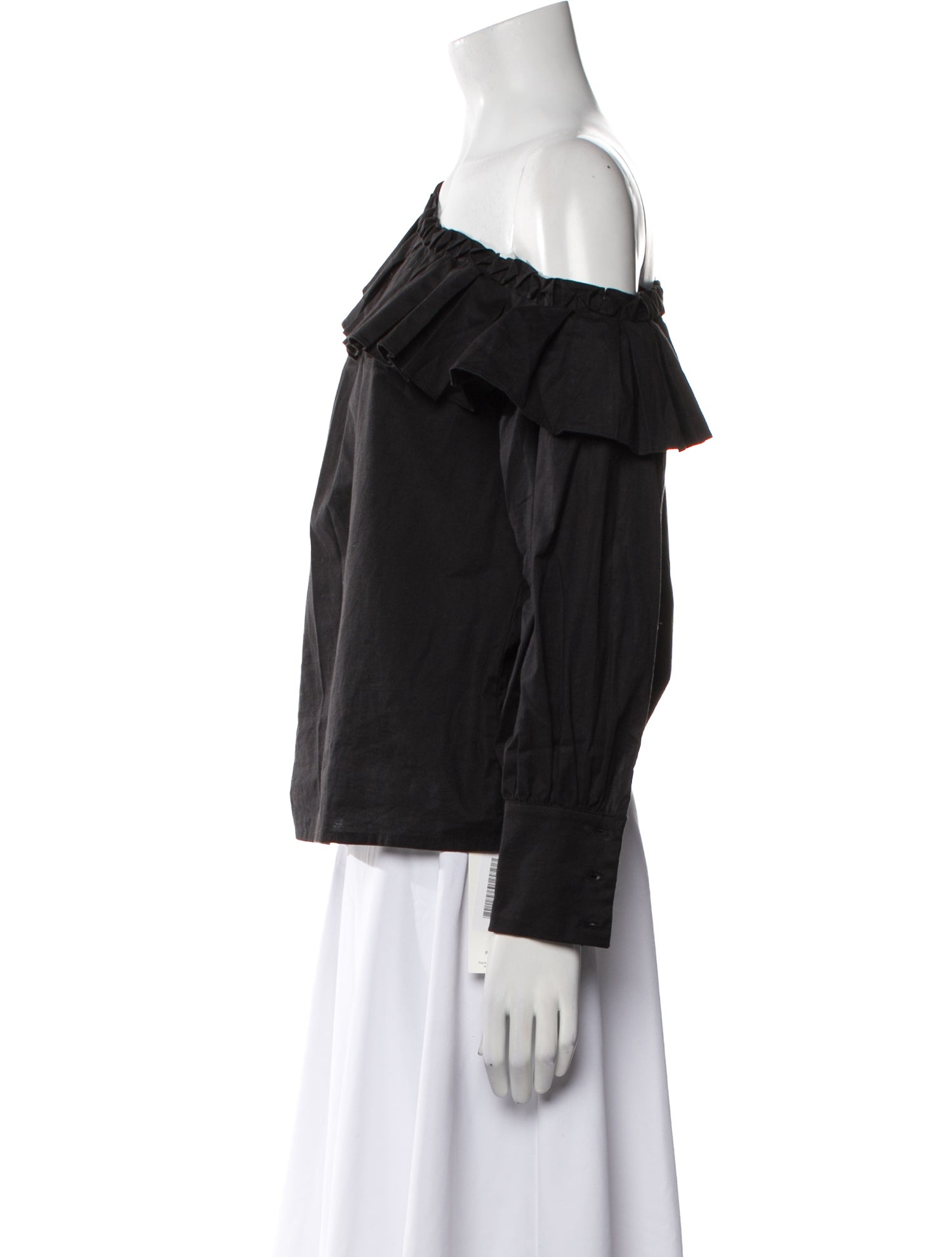 Ramy Brook One-Shoulder Long Sleeve Blouse