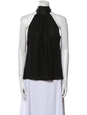 Ramy Brook Mock Neck Sleeveless Blouse