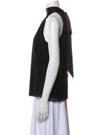 Ramy Brook Mock Neck Sleeveless Blouse