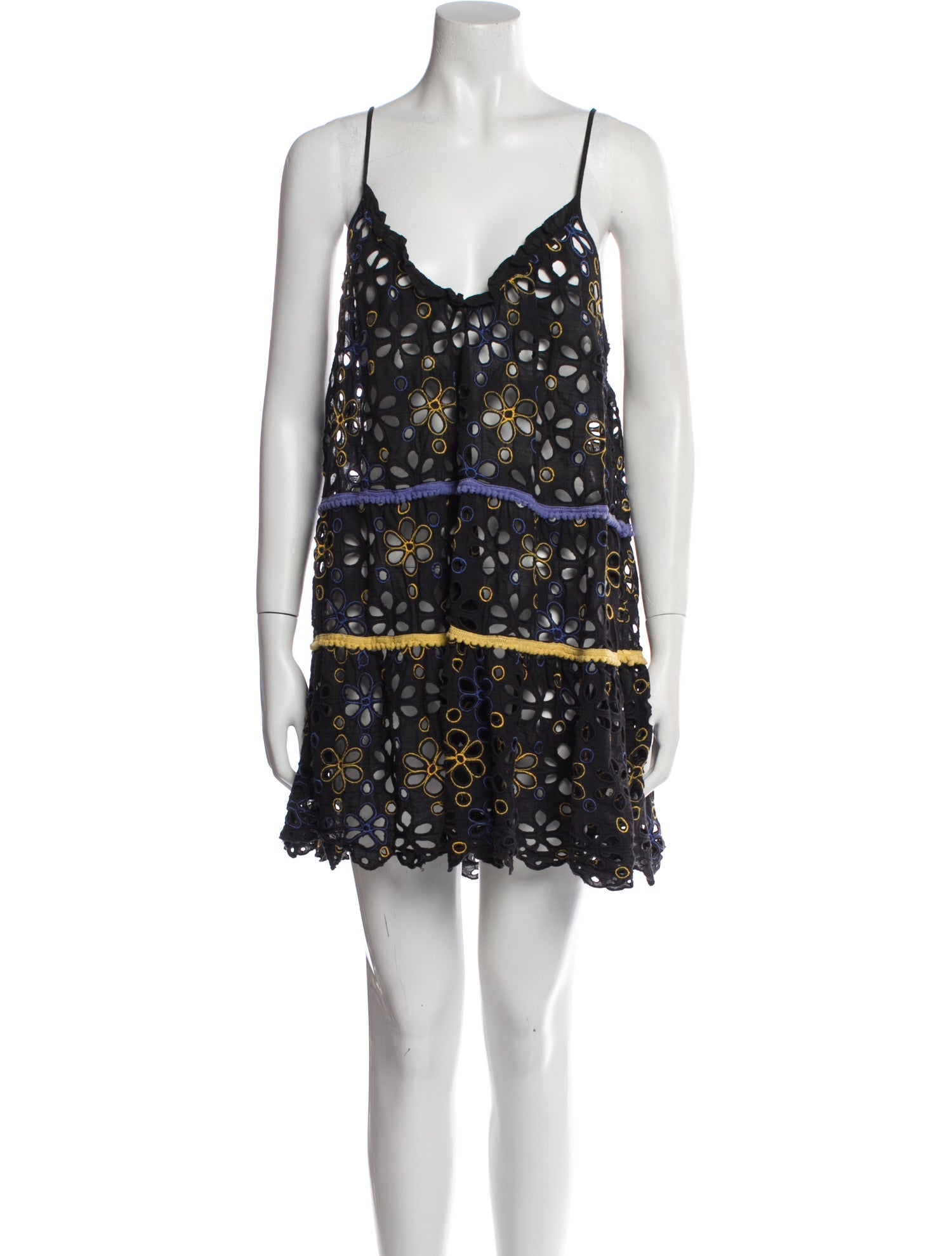 Ramy Brook Lace Pattern Mini Dress