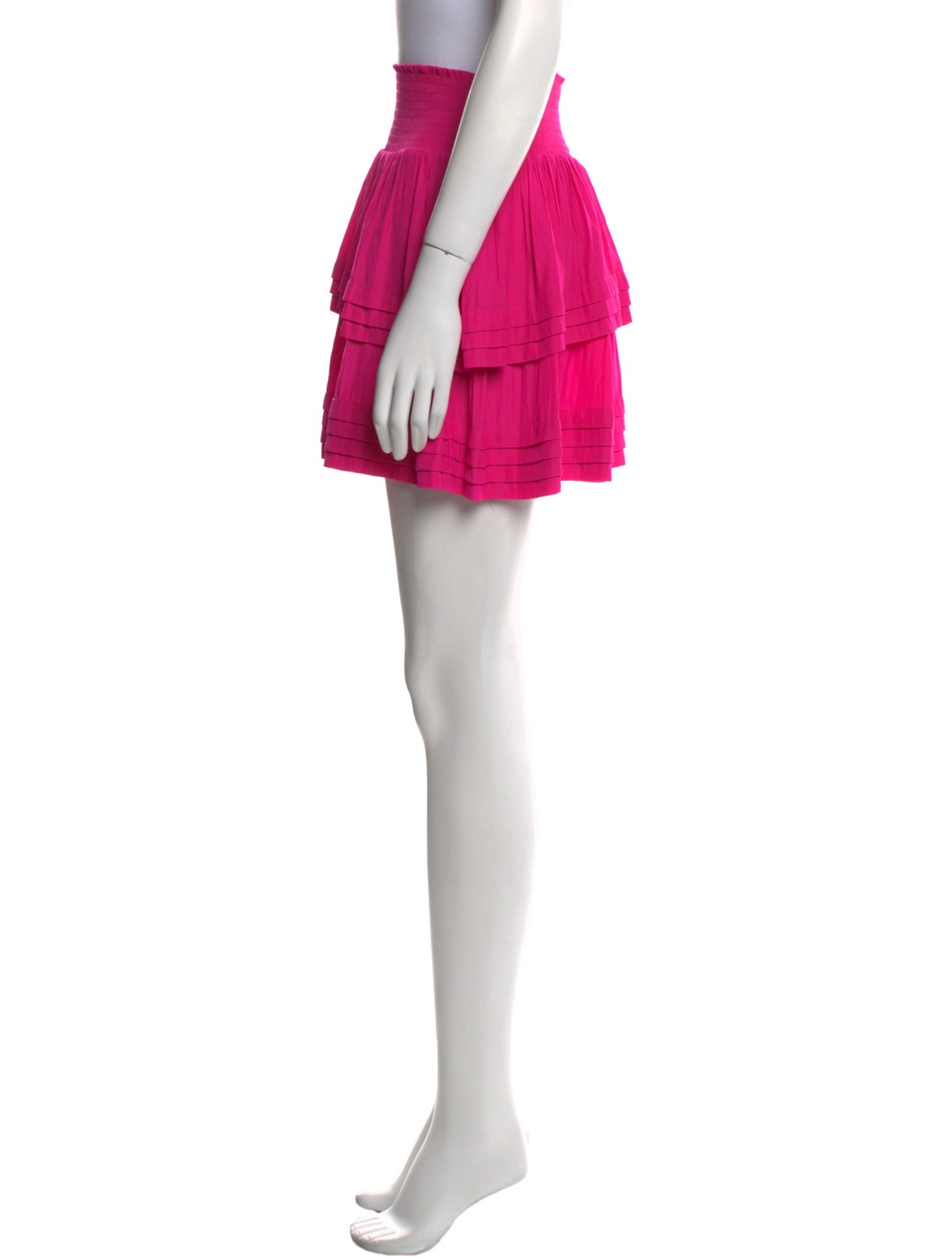 Ramy Brook Pleated Accents Mini Skirt