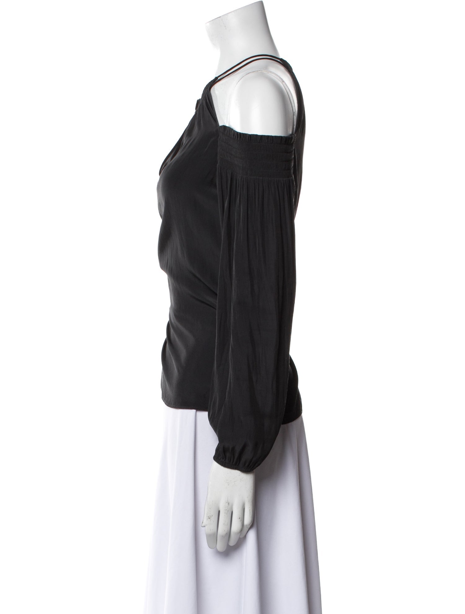 Ramy Brook Off-The-Shoulder Long Sleeve Blouse