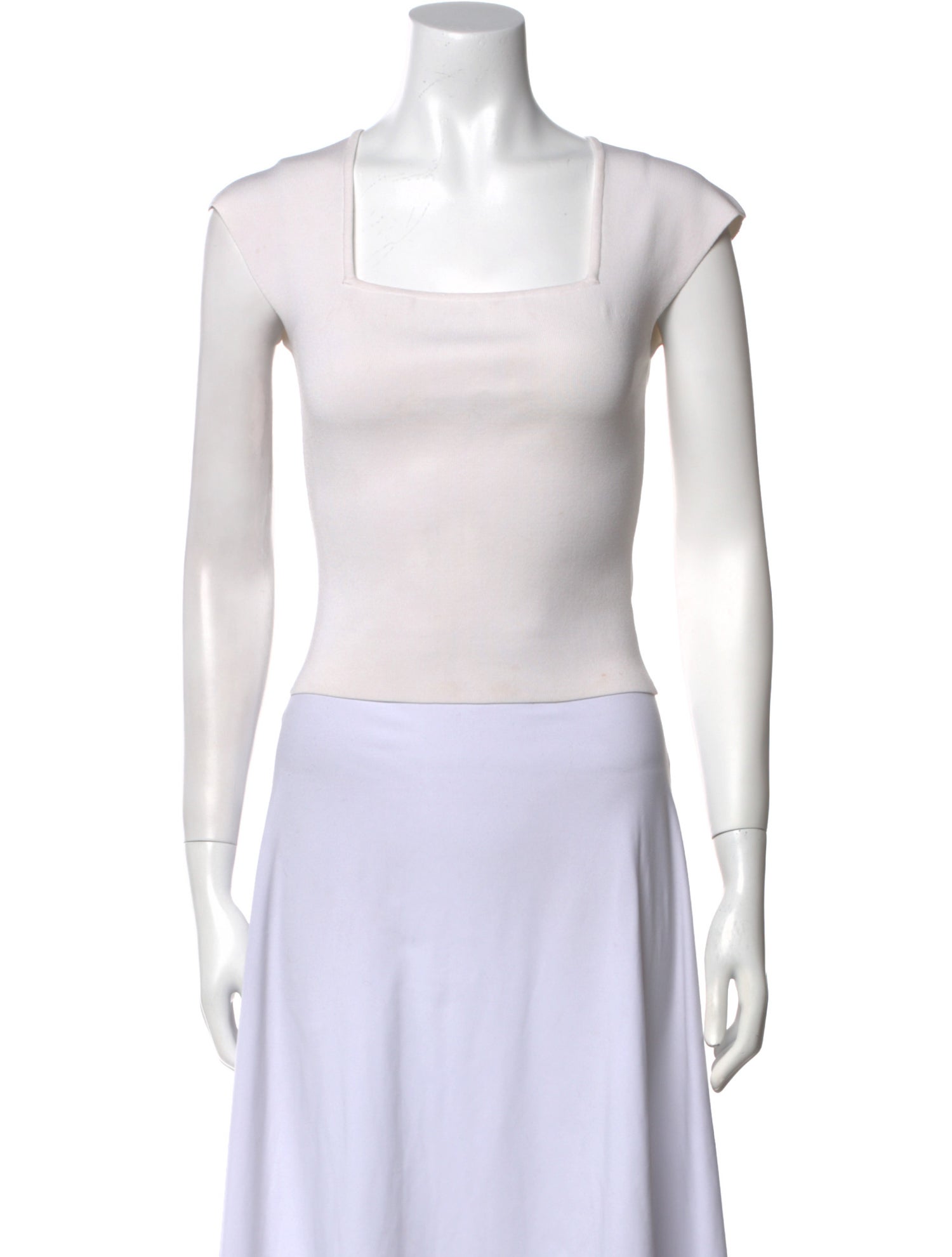 Ramy Brook Square Neckline Sleeveless Crop Top