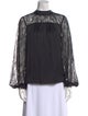Ramy Brook Mock Neck Long Sleeve Blouse