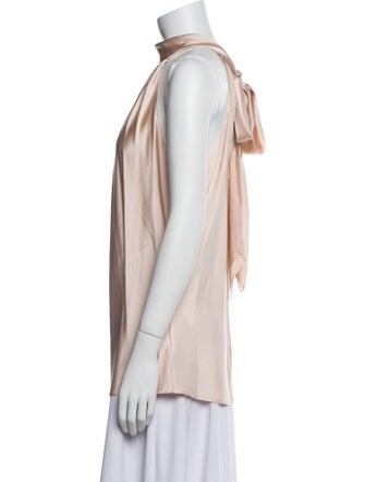 Ramy Brook Silk Mock Neck Blouse