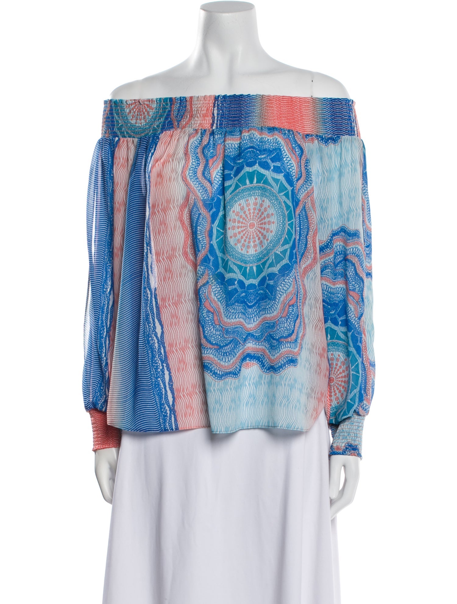 Ramy Brook Paisley Print Off-The-Shoulder Blouse