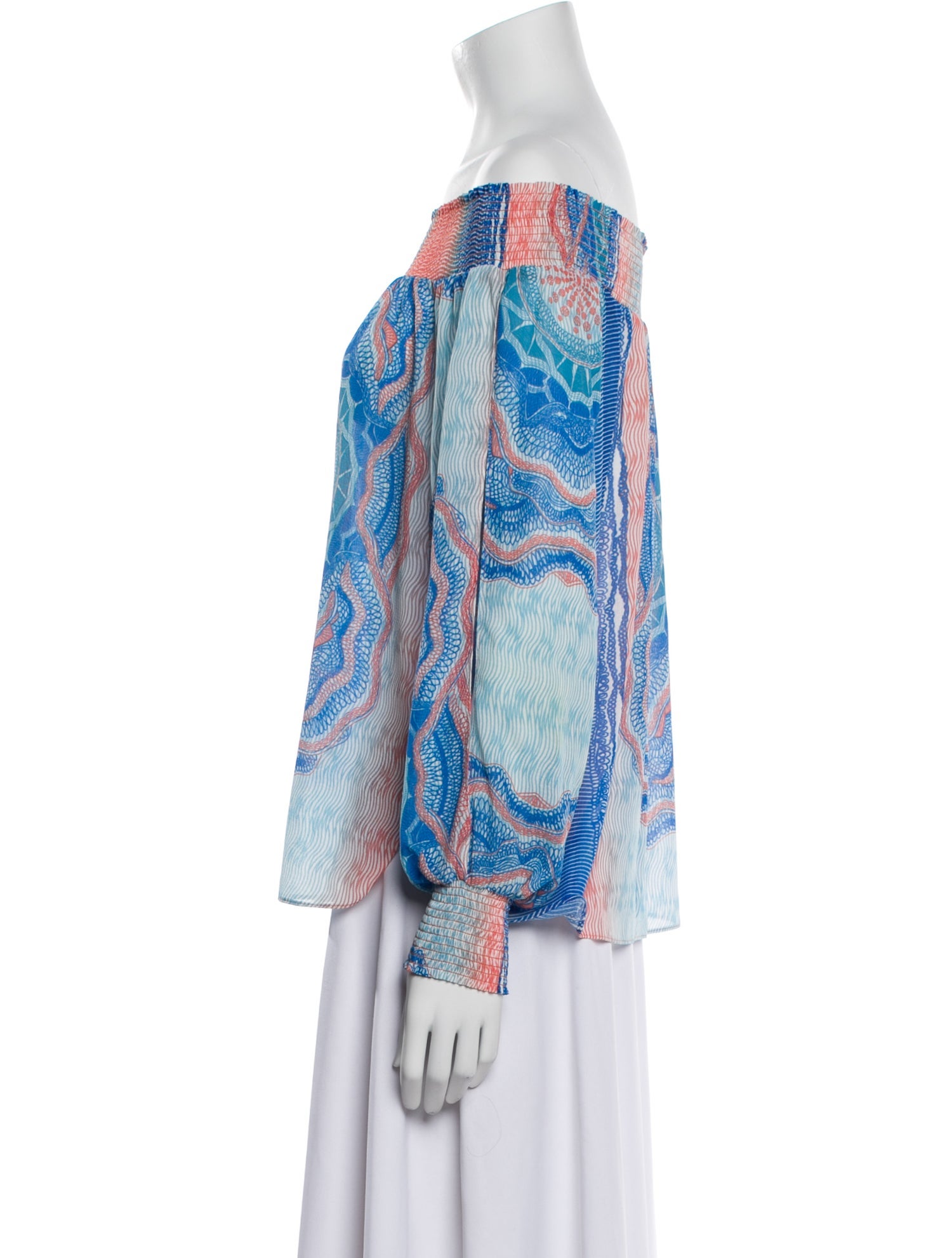 Ramy Brook Paisley Print Off-The-Shoulder Blouse