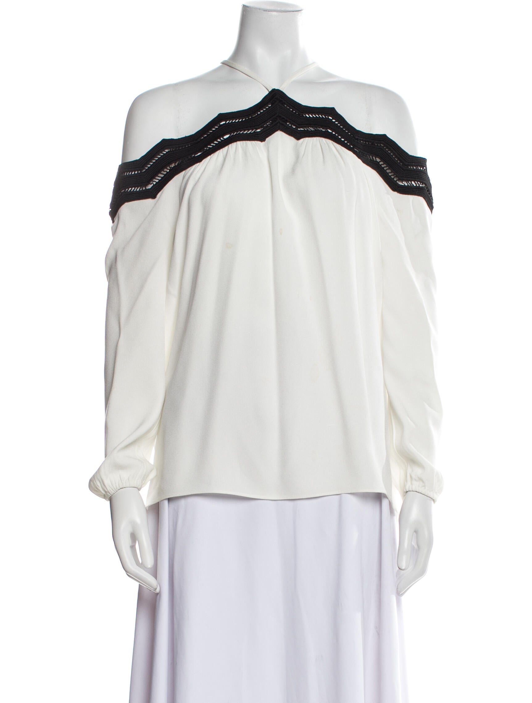 Ramy Brook Off-The-Shoulder Long Sleeve Blouse