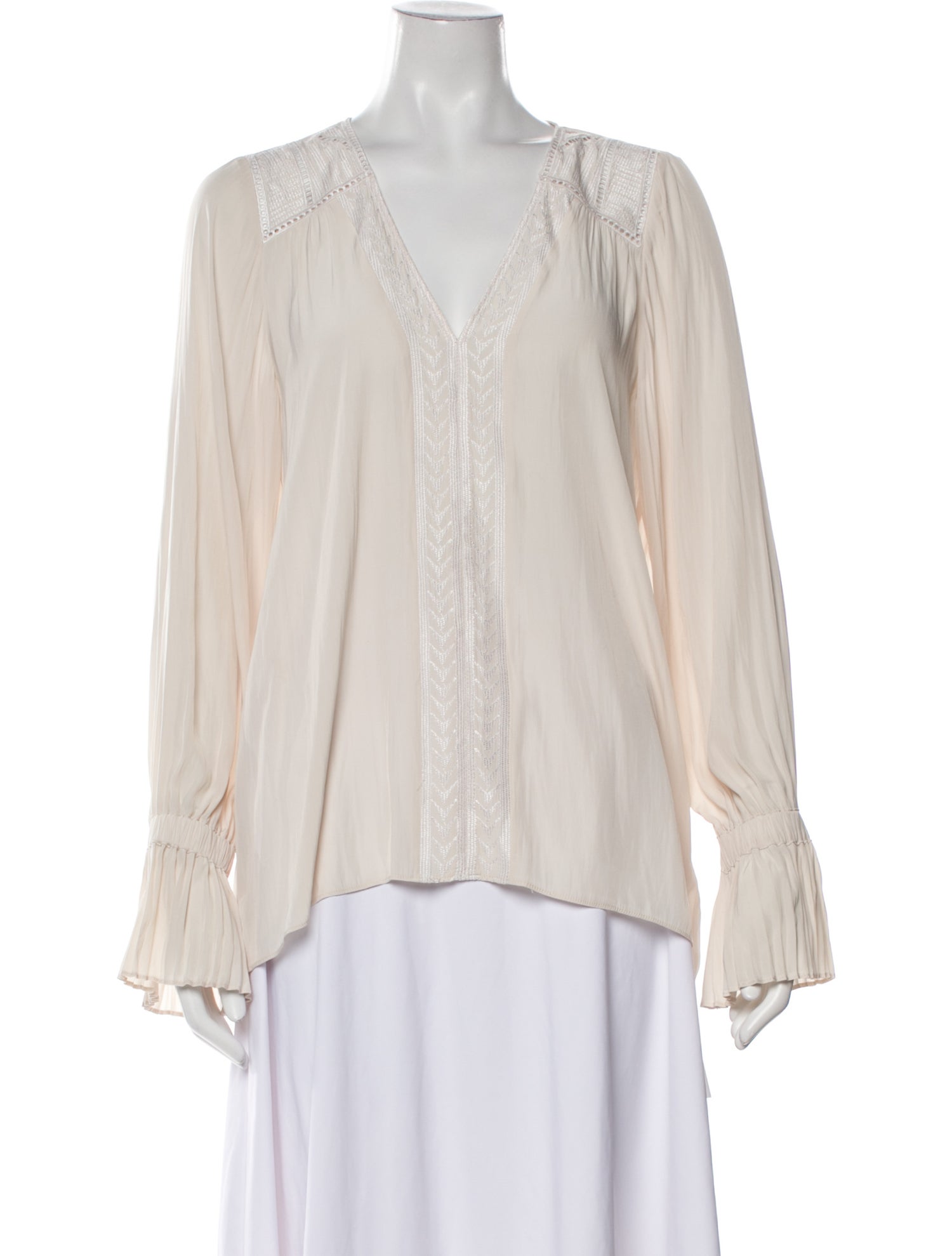 Ramy Brook V-Neck Long Sleeve Blouse