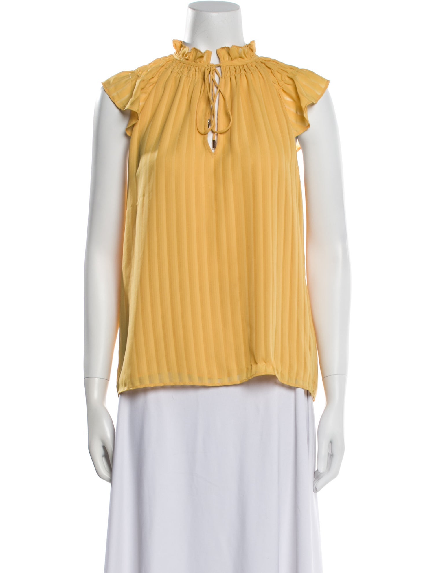 Ramy Brook Mock Neck Short Sleeve Blouse