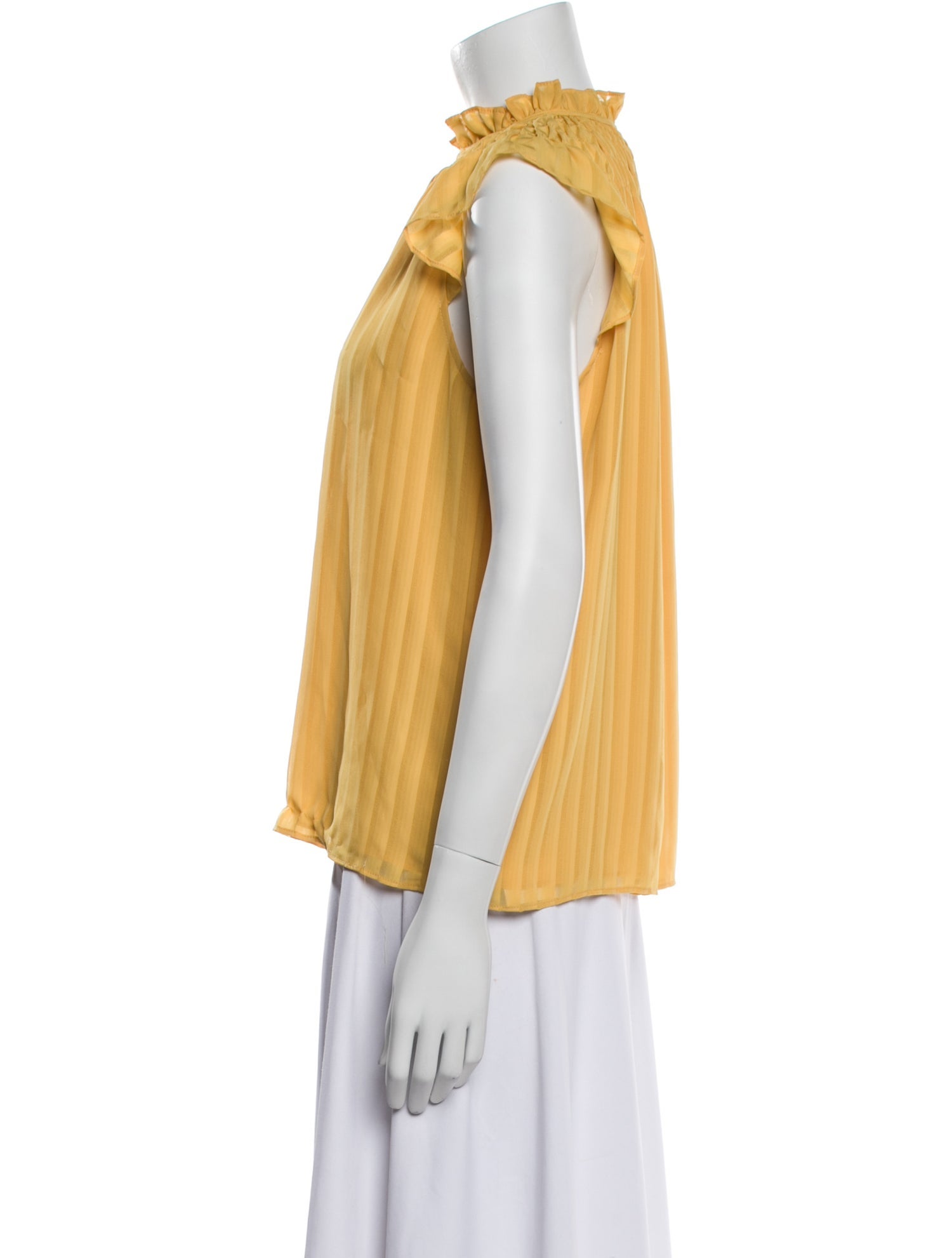 Ramy Brook Mock Neck Short Sleeve Blouse