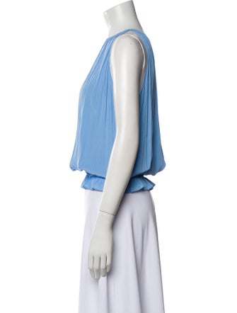 Ramy Brook Scoop Neck Sleeveless Crop Top