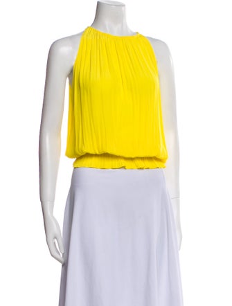 Ramy Brook Halterneck Sleeveless Crop Top