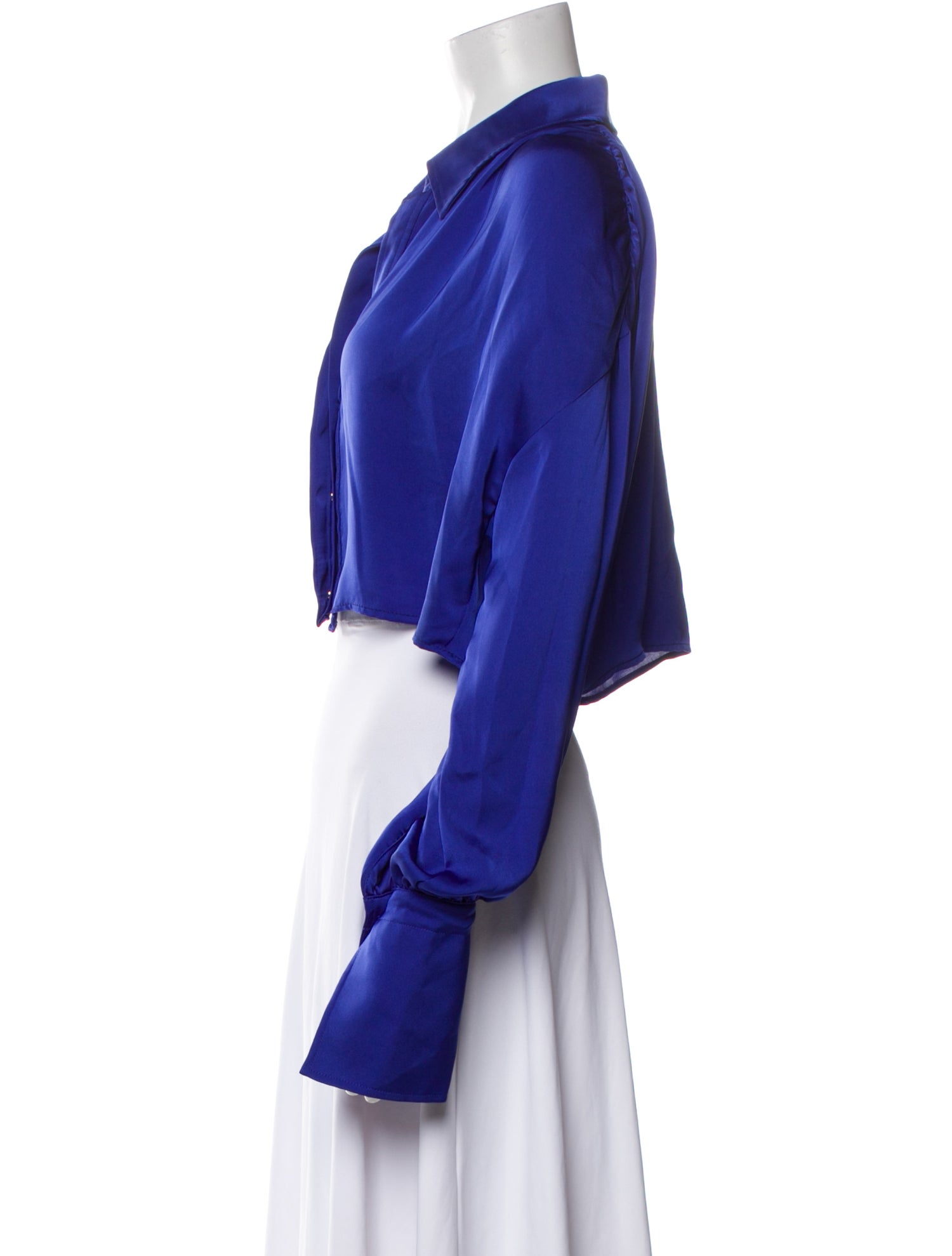 Ramy Brook V-Neck Long Sleeve Crop Top