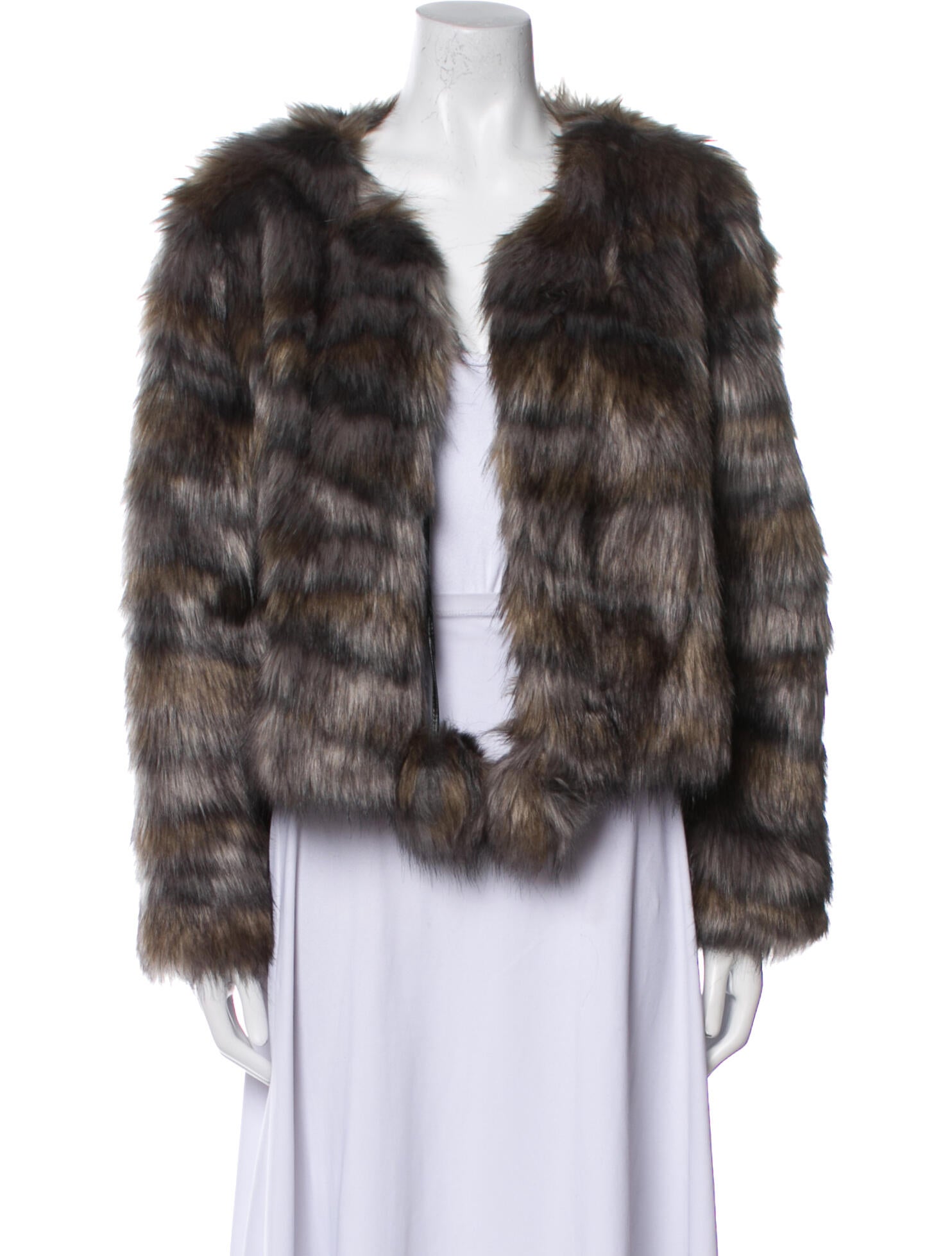 Ramy Brook Printed Faux Fur Jacket