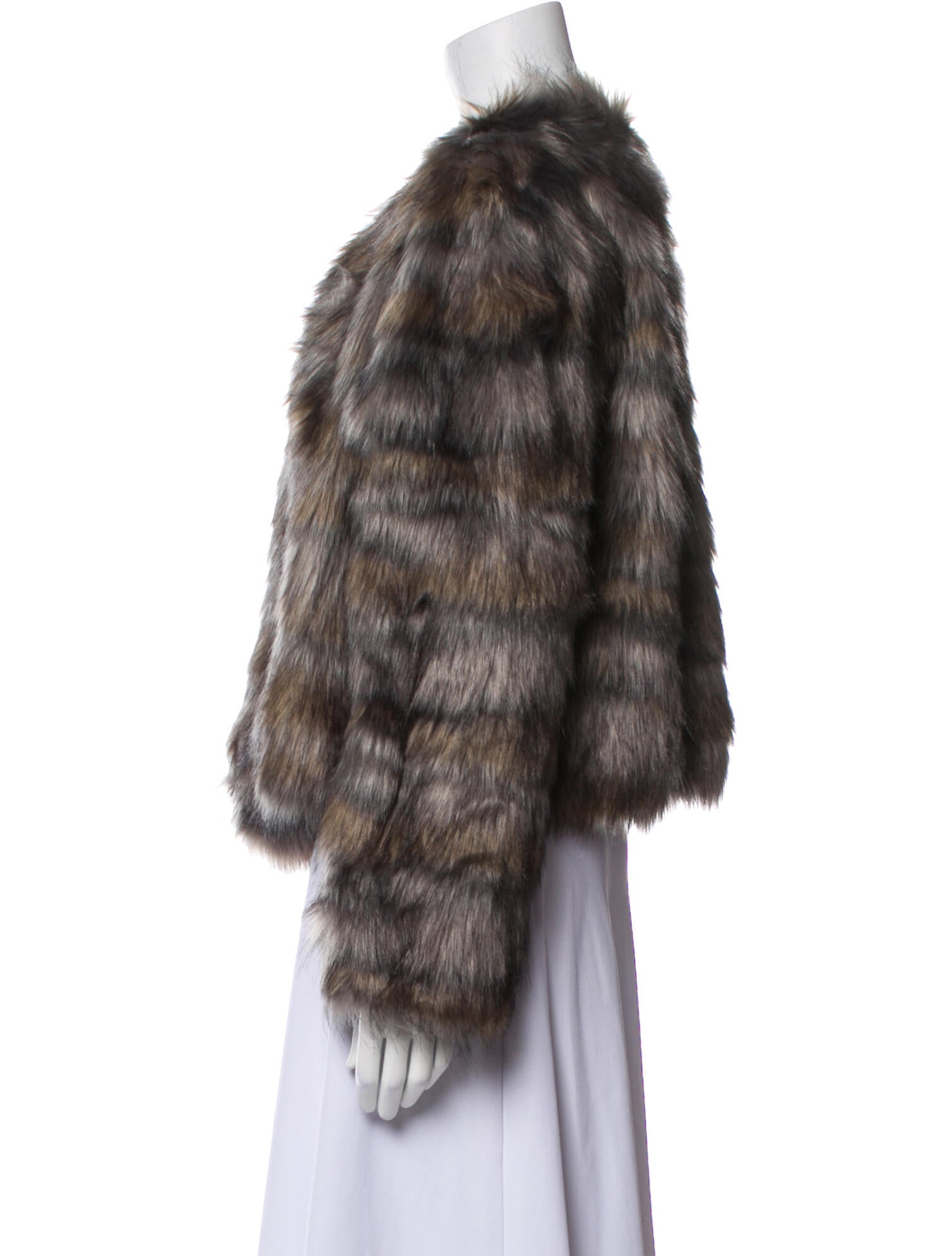 Ramy Brook Printed Faux Fur Jacket