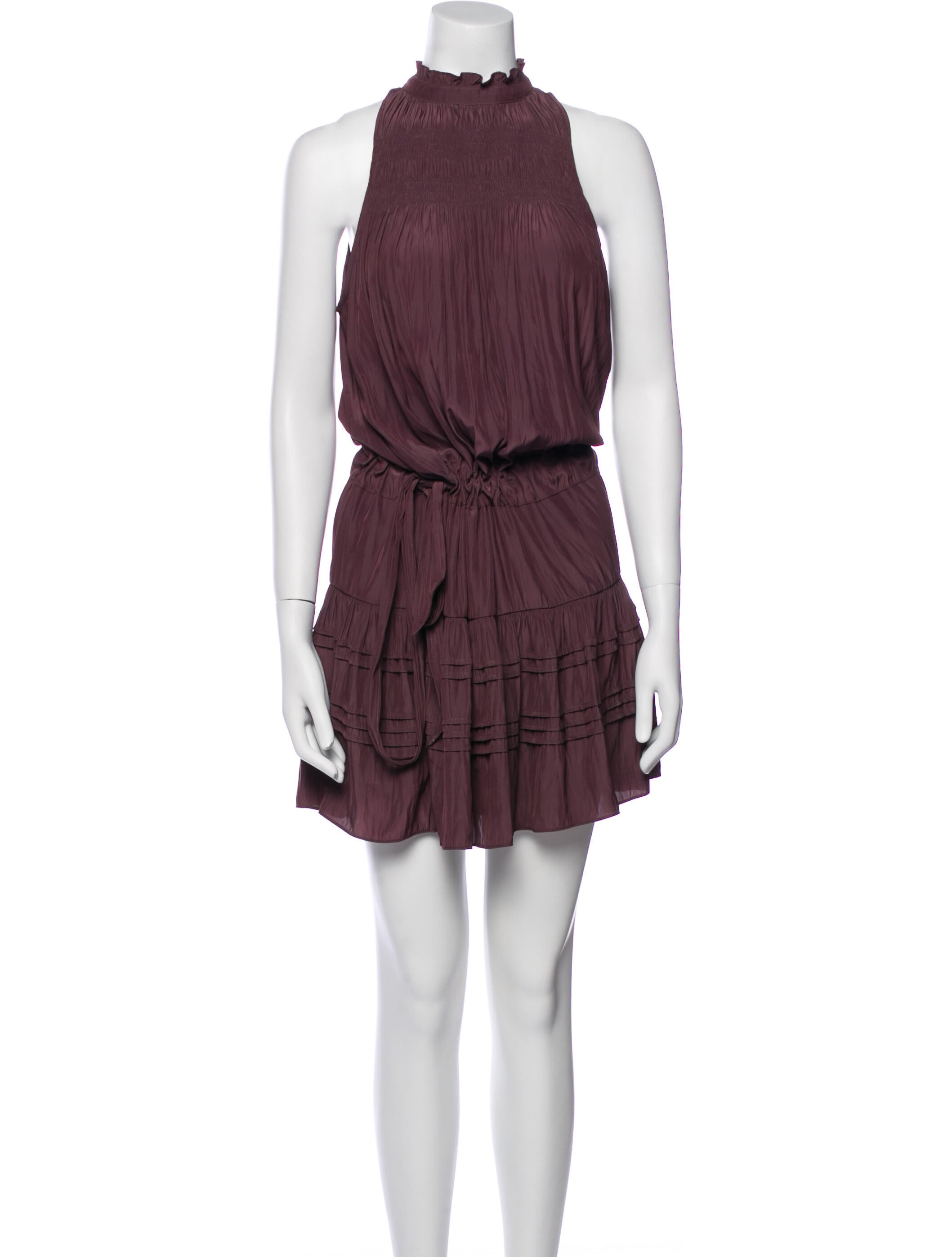 Ramy Brook Mock Neck Knee-Length Dress