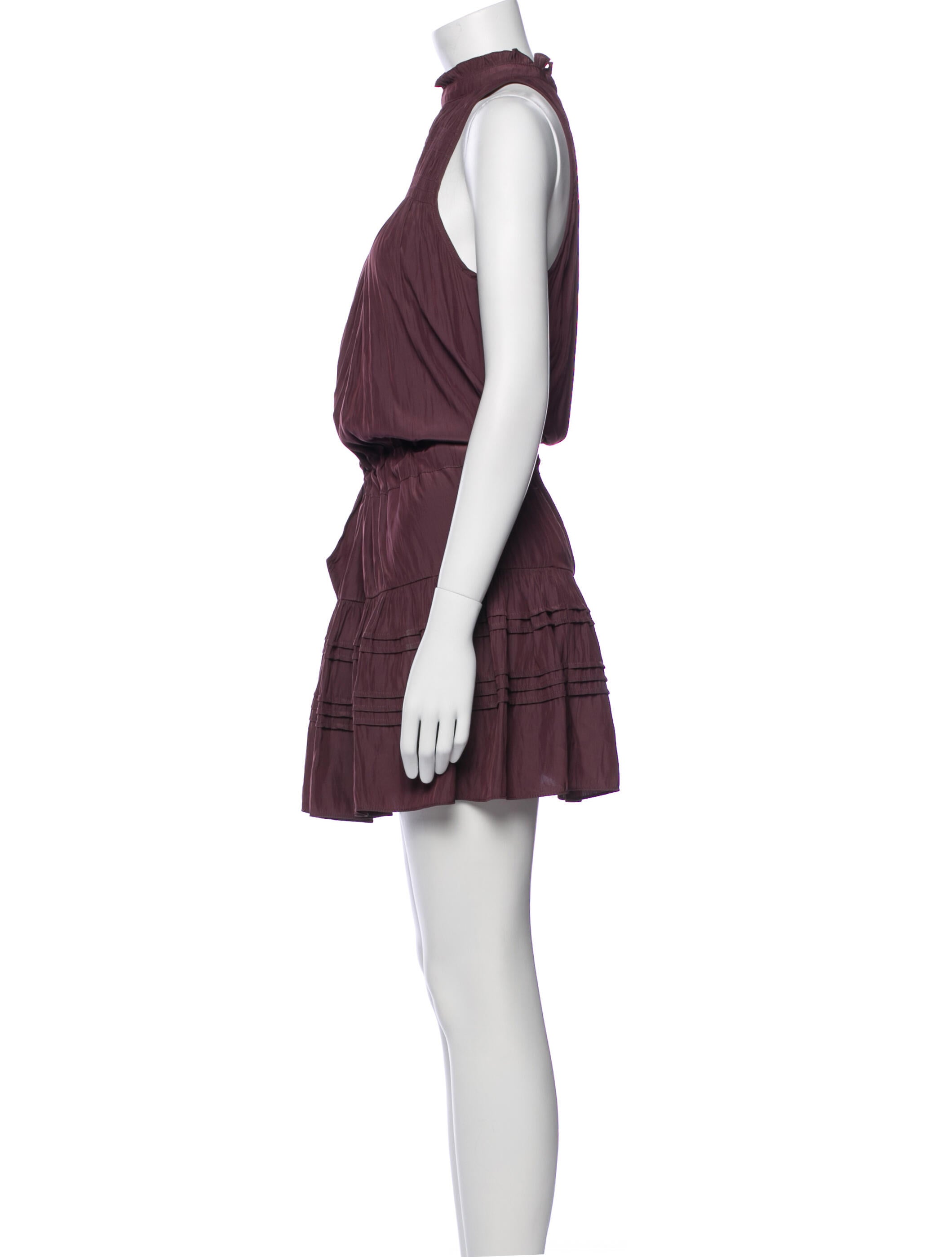 Ramy Brook Mock Neck Knee-Length Dress