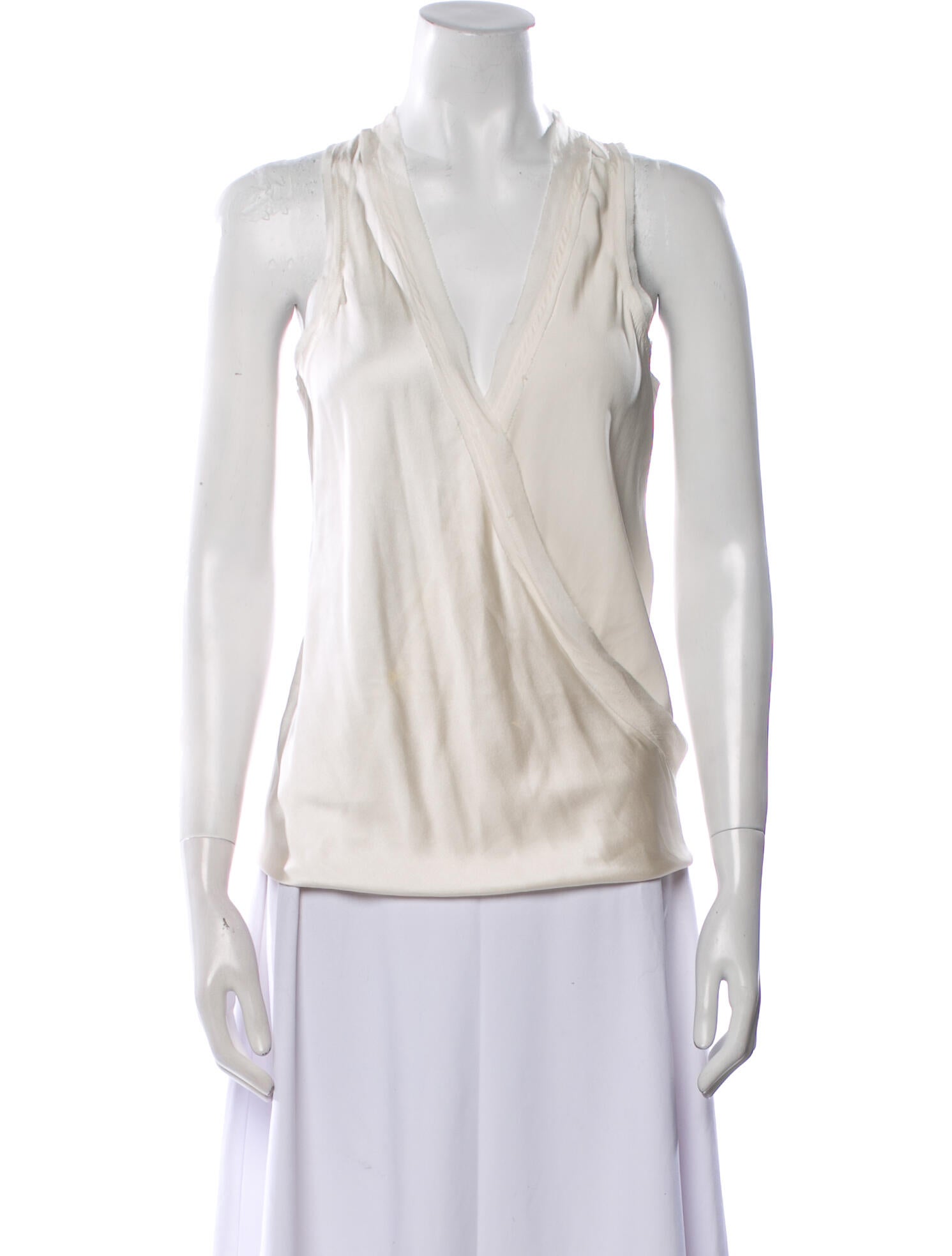 Ramy Brook Silk V-Neck Blouse