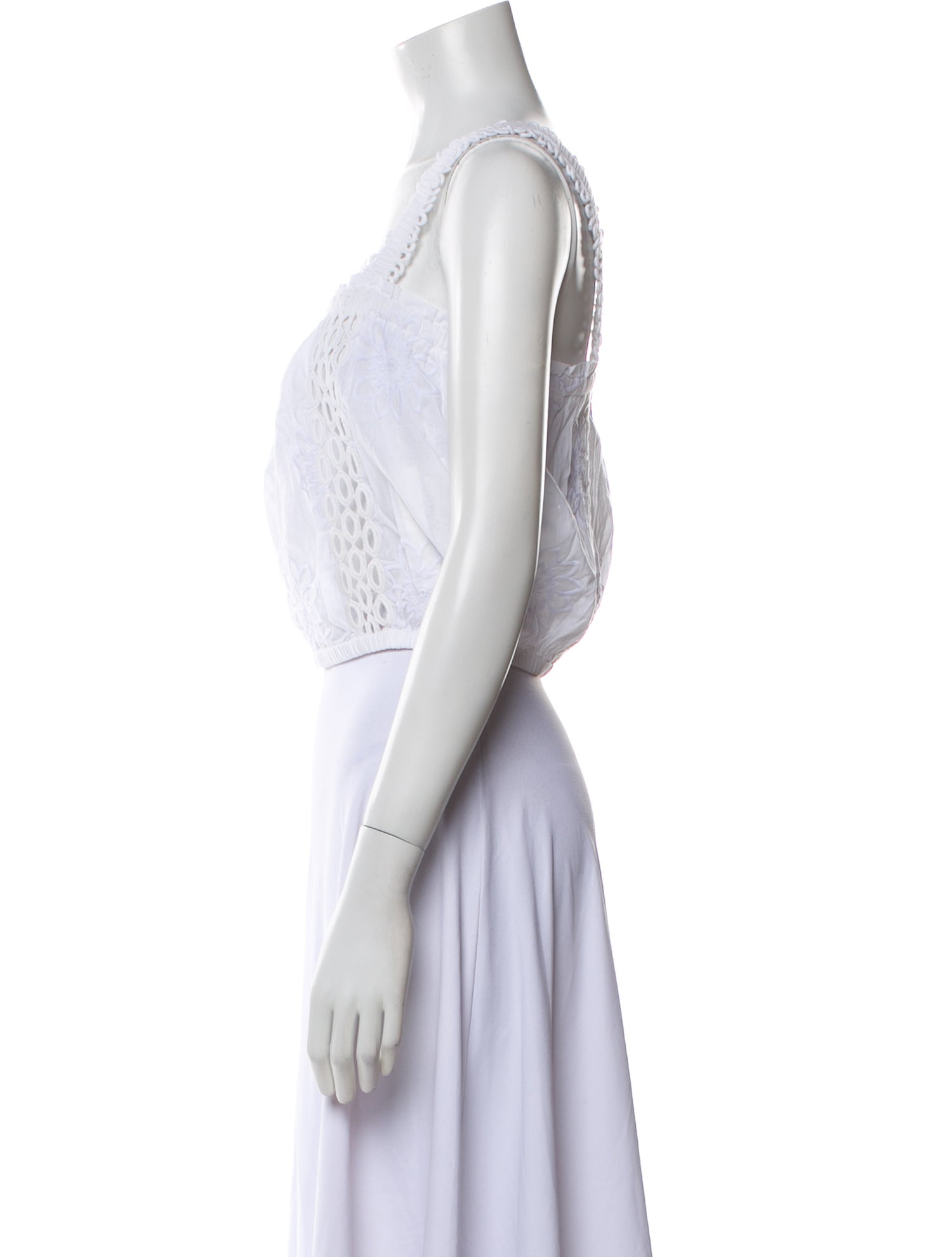 Ramy Brook Square Neckline Sleeveless Crop Top w/ Tags