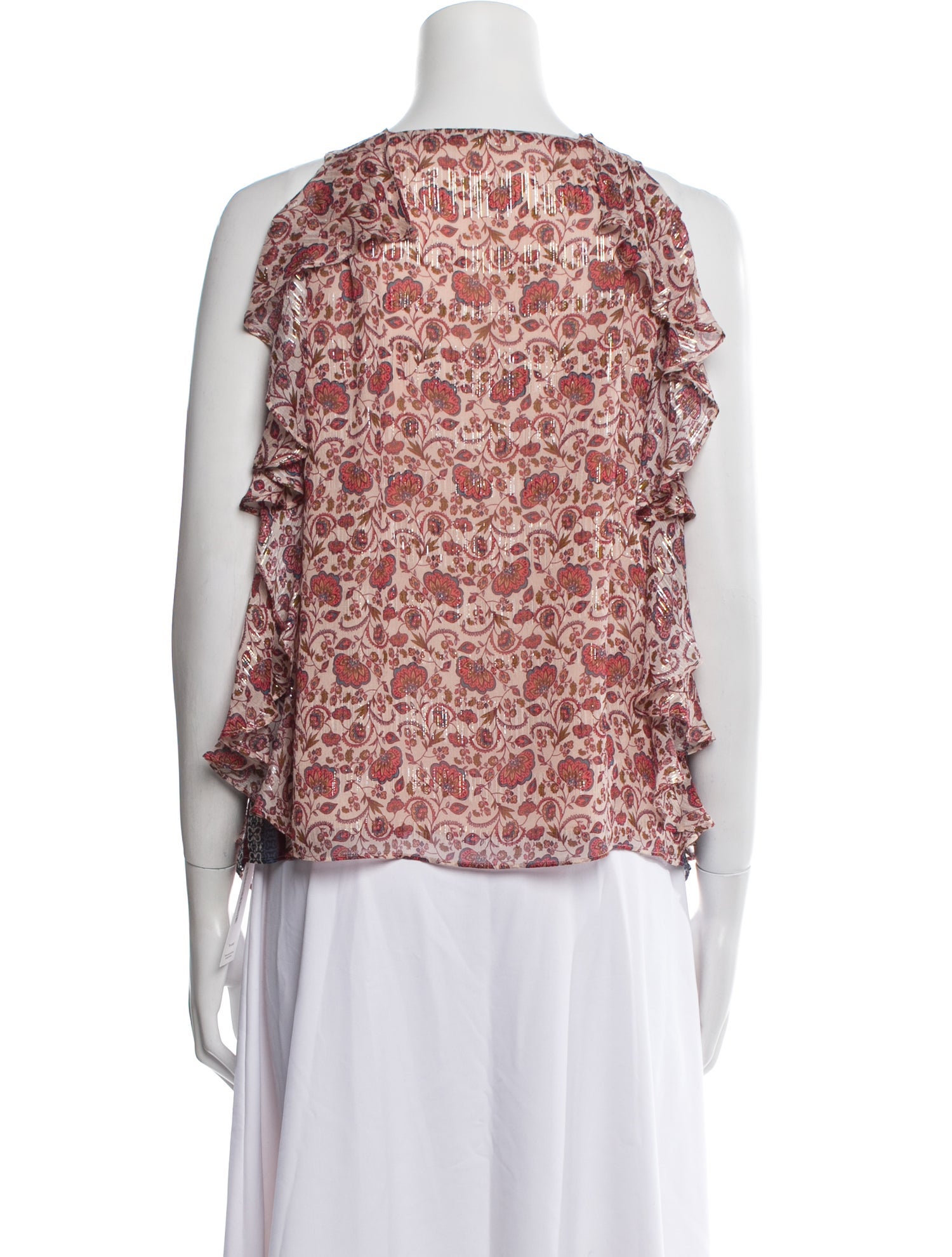 Ramy Brook Silk Paisley Print Top