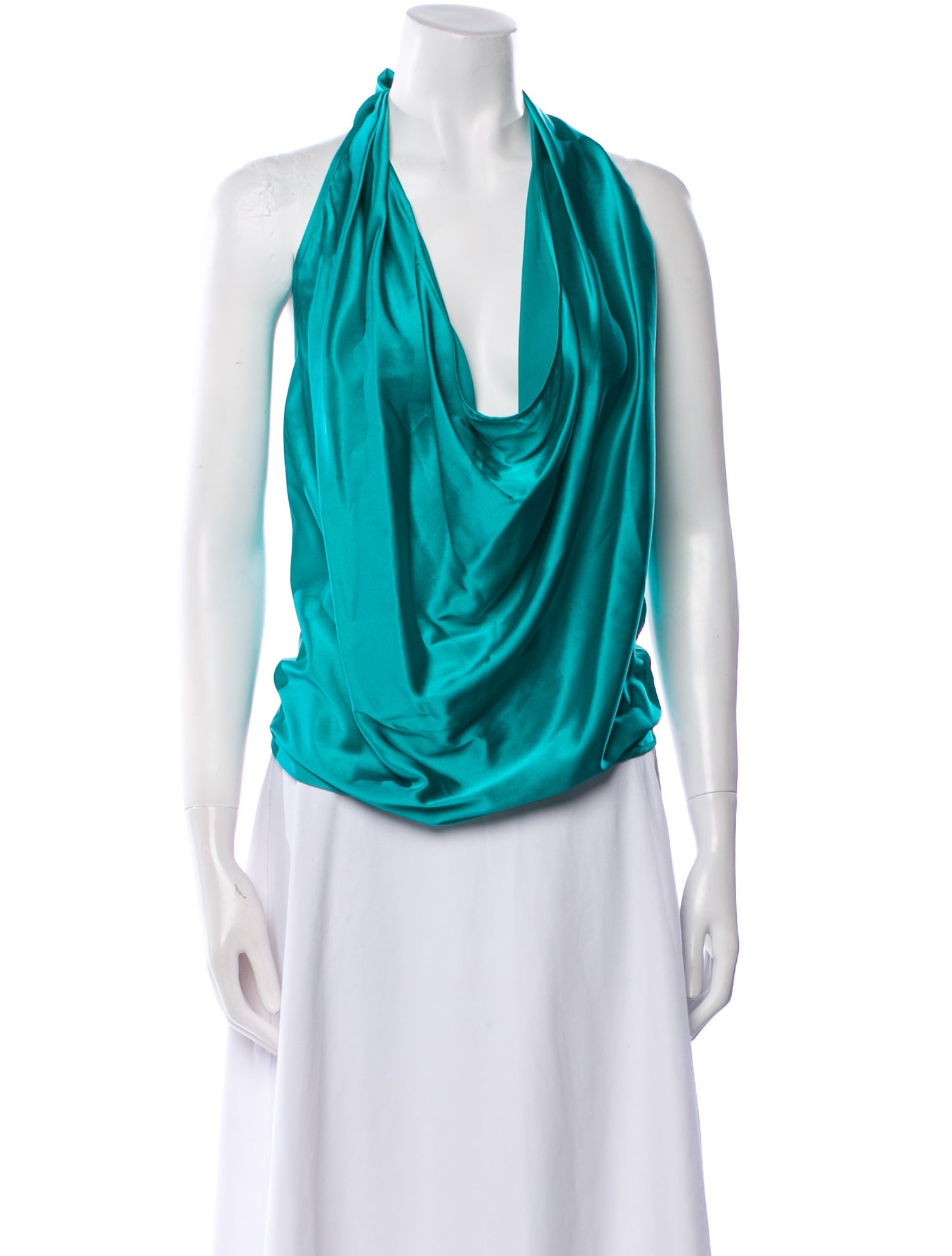 Ramy Brook Silk Cowl Neck Top w/ Tags