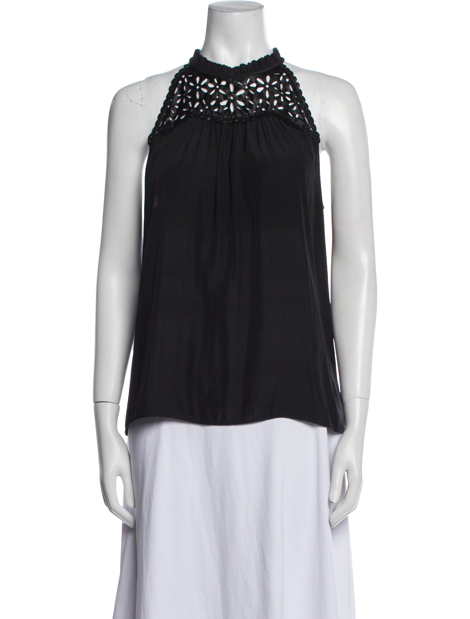 Ramy Brook Crew Neck Sleeveless Blouse