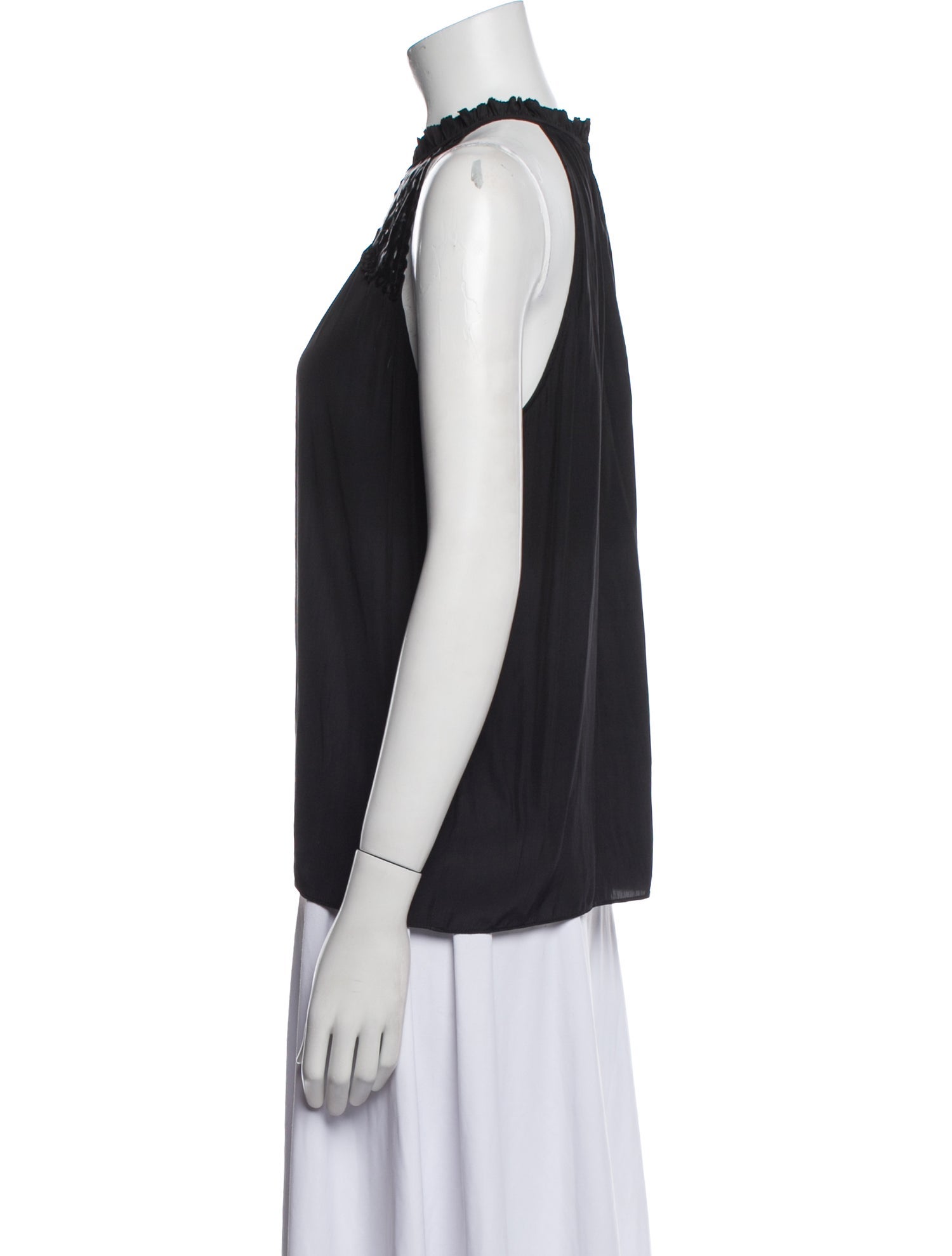 Ramy Brook Crew Neck Sleeveless Blouse