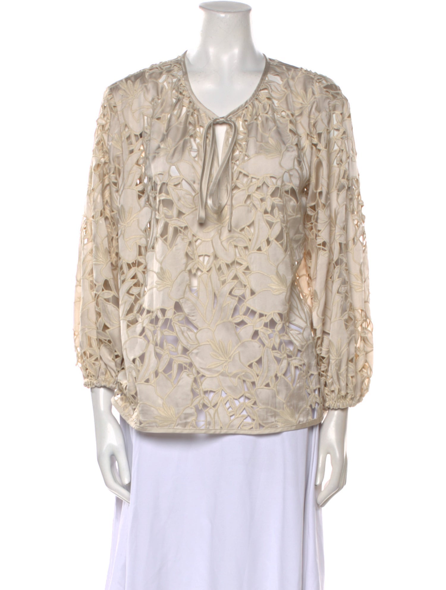 Ramy Brook Printed V-Neck Blouse