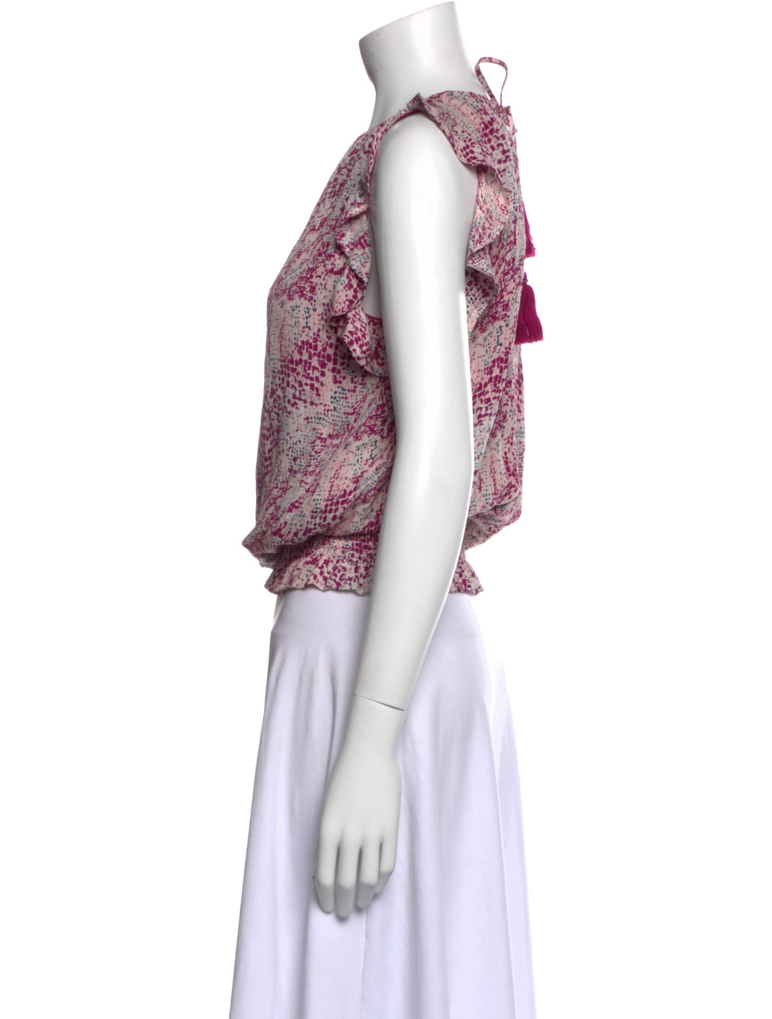 Ramy Brook Silk Printed Crop Top