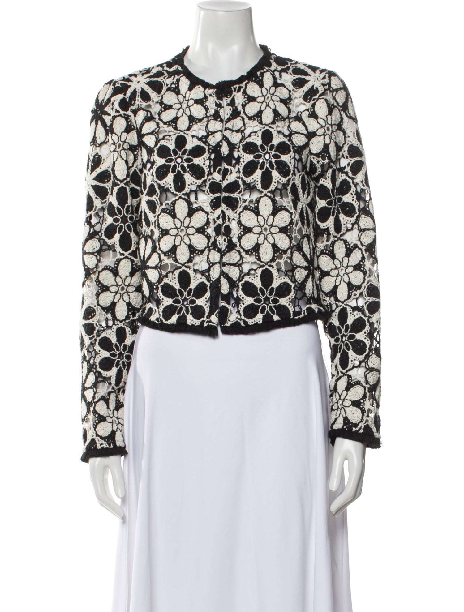 Ramy Brook Floral Print Evening Jacket