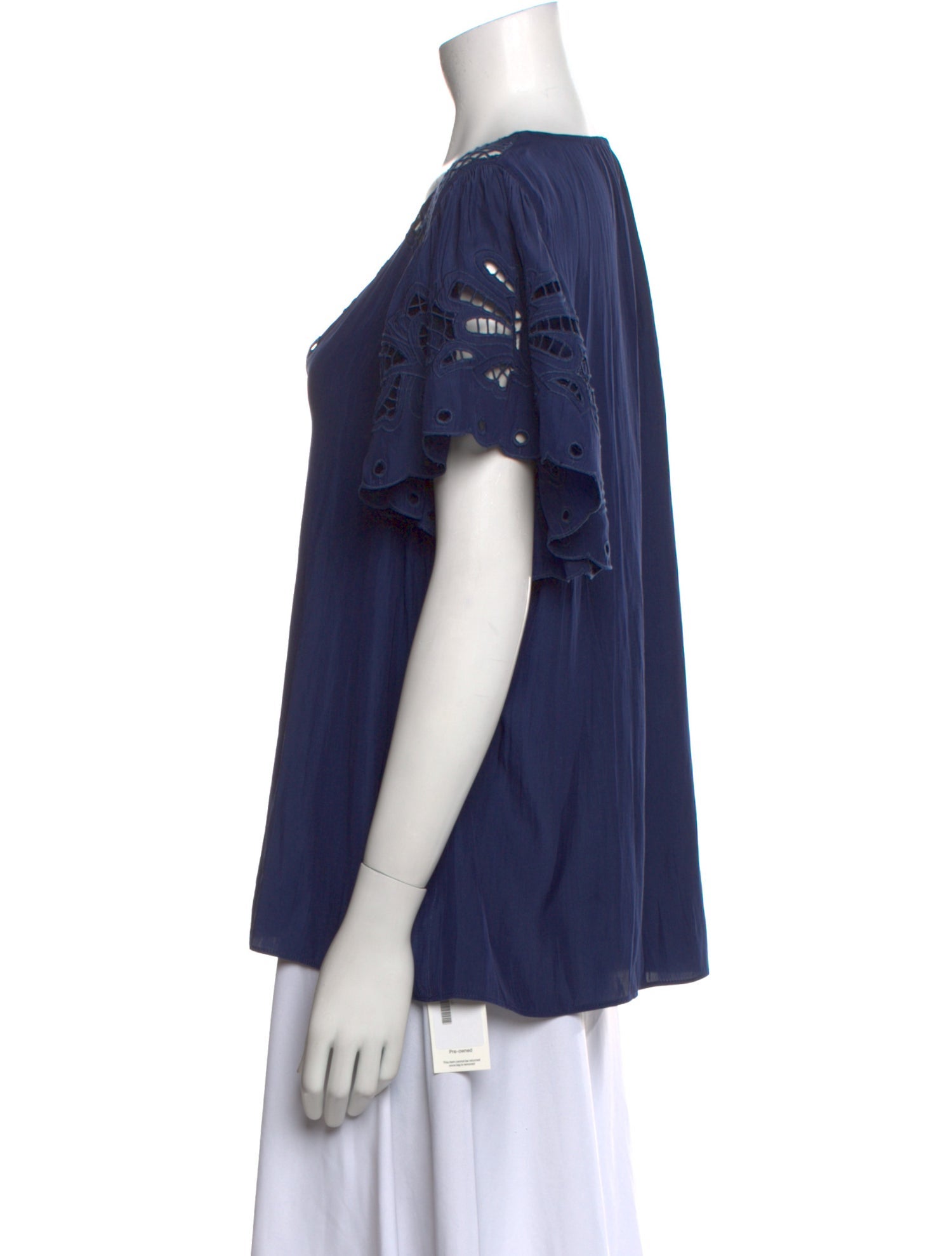 Ramy Brook V-Neck Short Sleeve Blouse