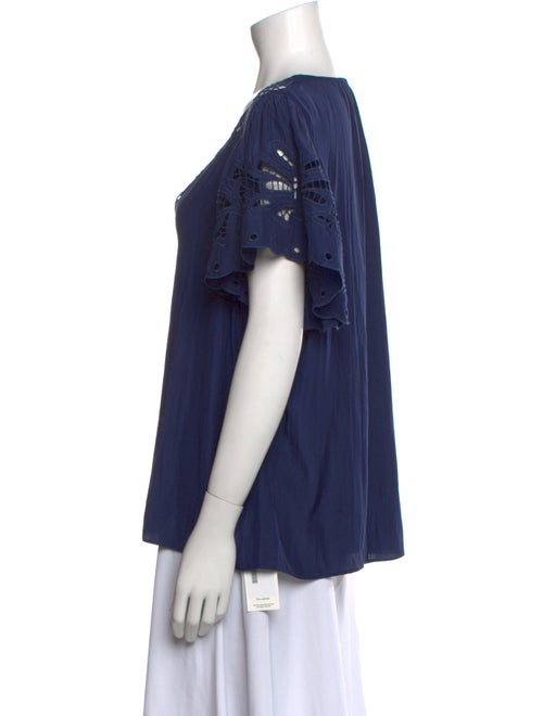 Ramy Brook V-Neck Short Sleeve Blouse