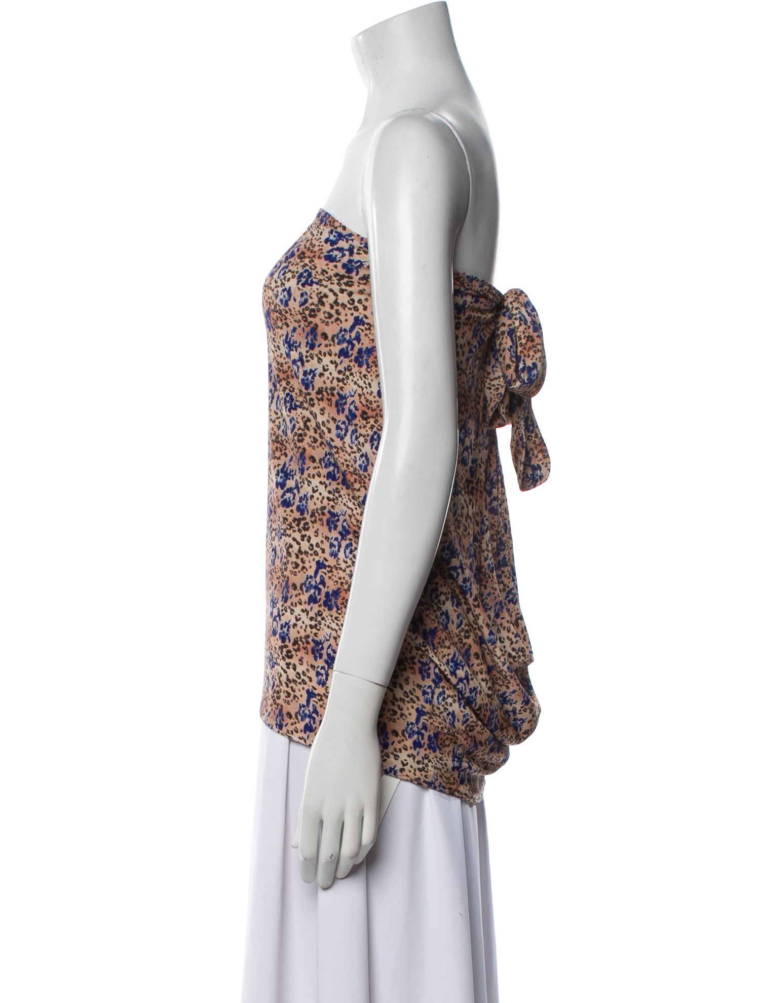 Ramy Brook Printed Strapless Top