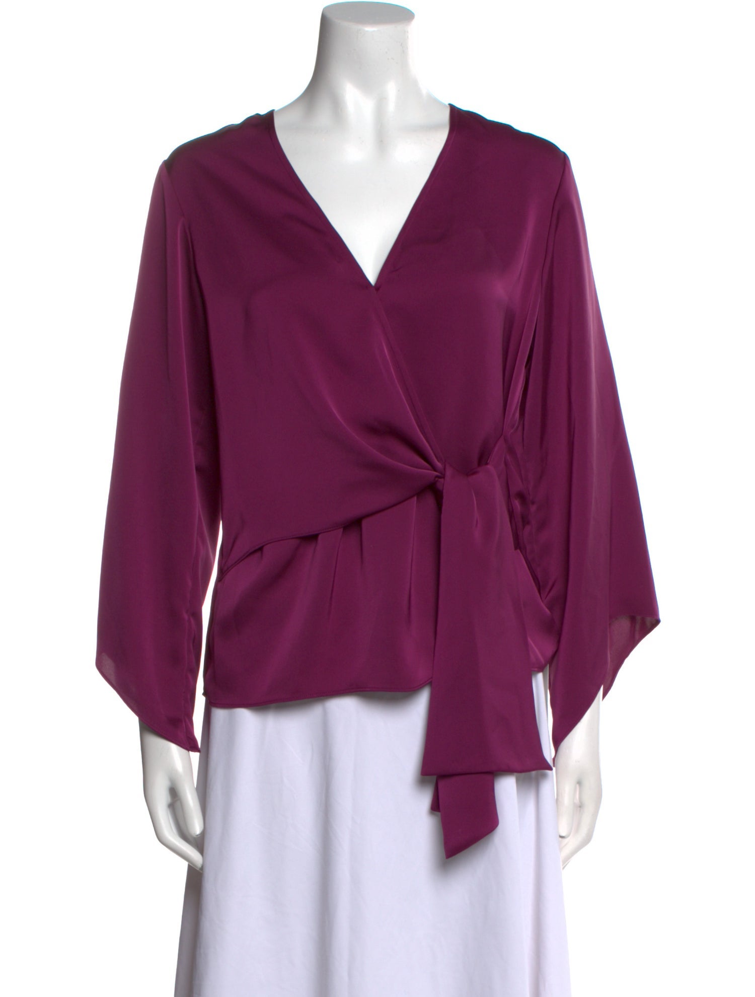 Ramy Brook V-Neck Three-Quarter Sleeve Blouse