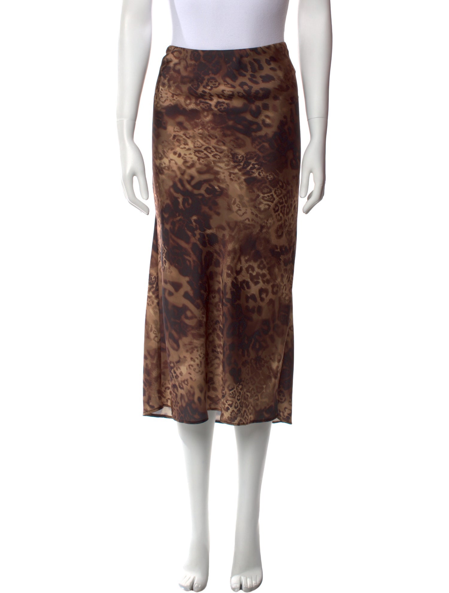 Ramy Brook Animal Print Midi Length Skirt