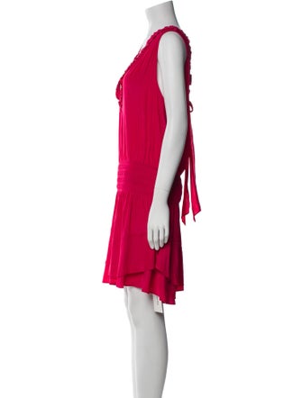 Ramy Brook V-Neck Knee-Length Dress