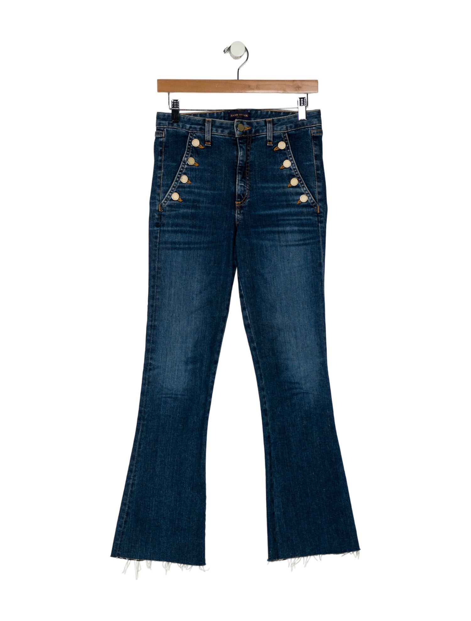 Ramy Brook Mid-Rise Wide Leg Jeans
