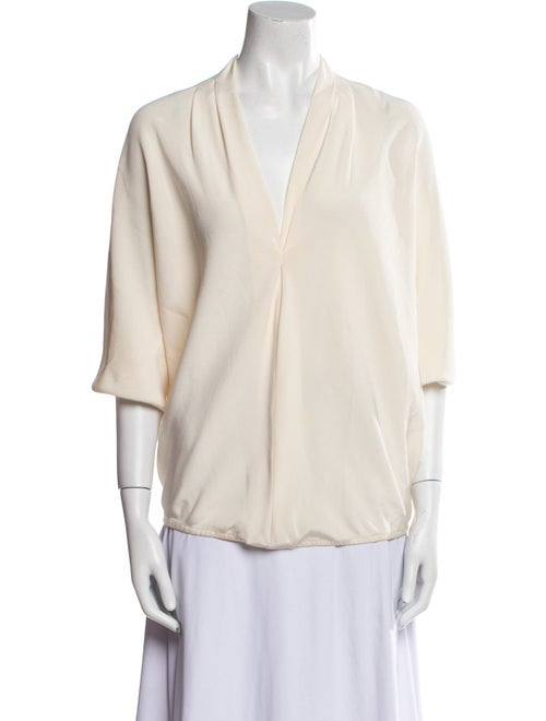Ramy Brook Silk V-Neck Blouse