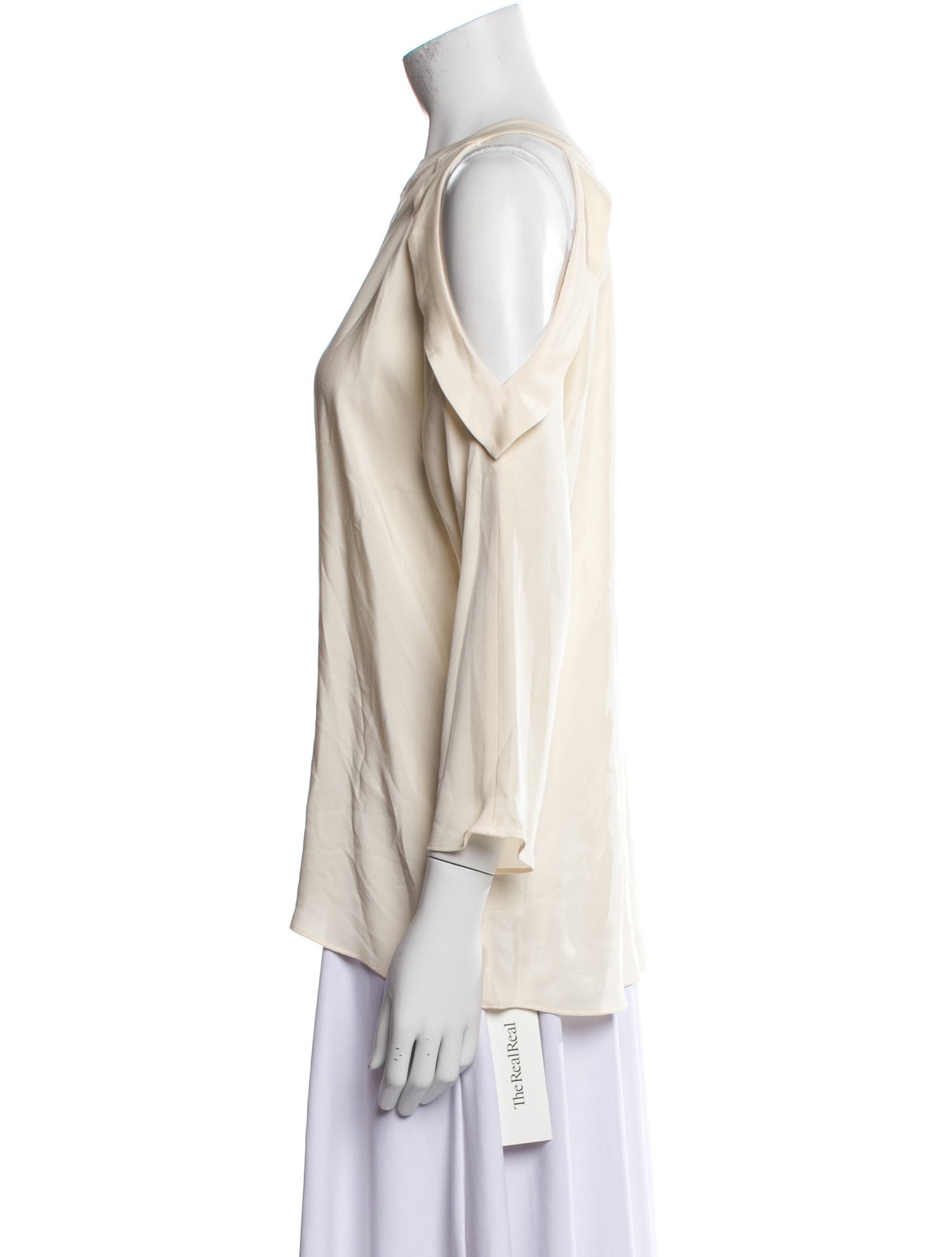 Ramy Brook Silk Bateau Neckline Blouse