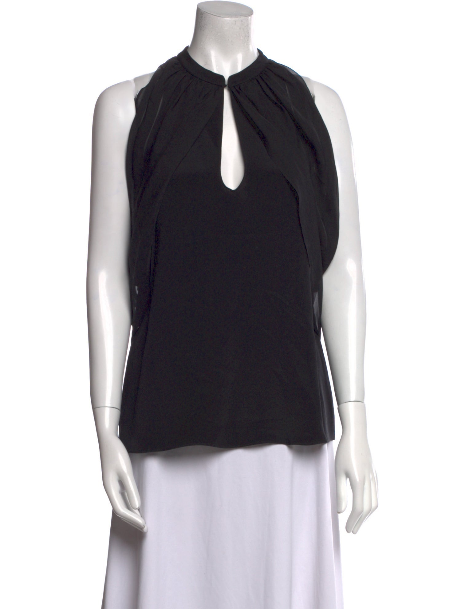 Ramy Brook Silk Crew Neck Blouse