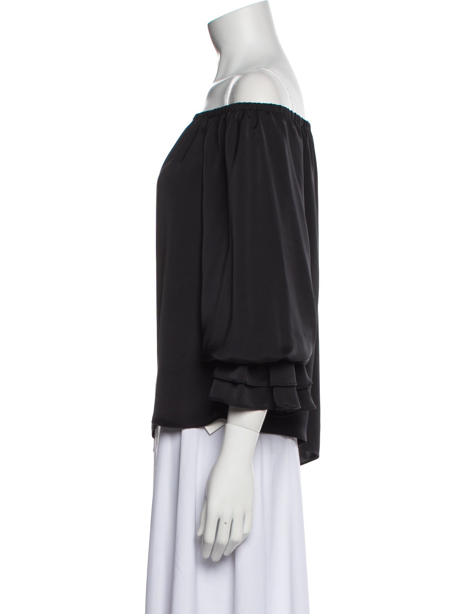 Ramy Brook Off-The-Shoulder Three-Quarter Sleeve Blouse