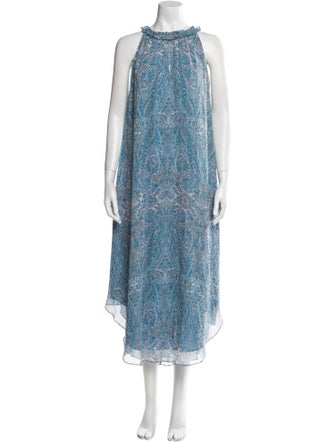 Ramy Brook Paisley Print Long Dress