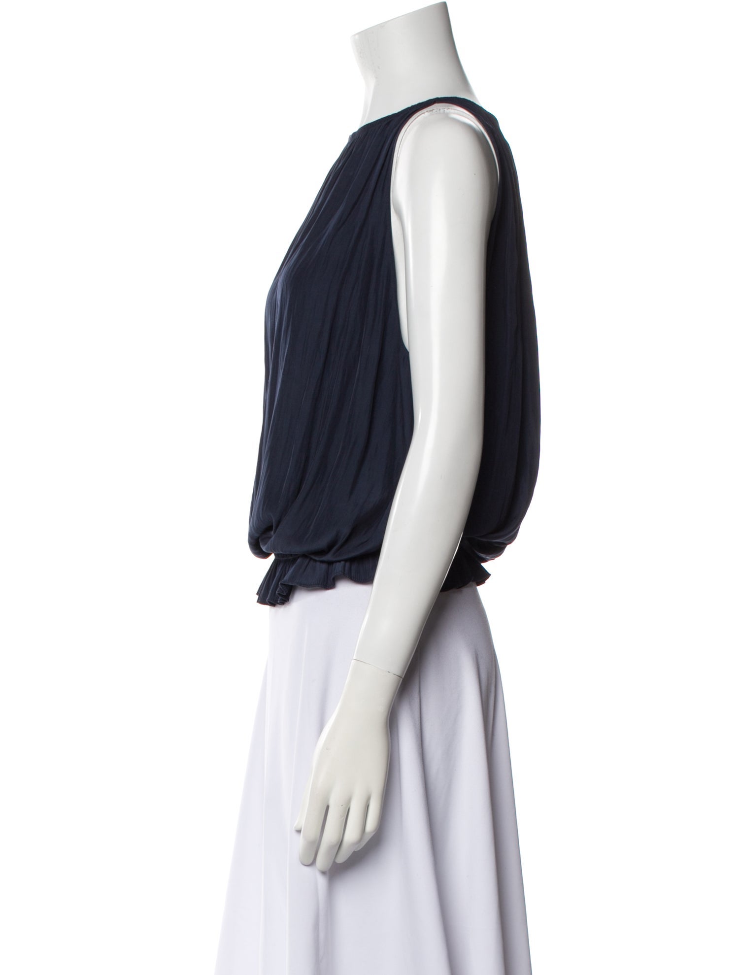 Ramy Brook Scoop Neck Sleeveless Crop Top