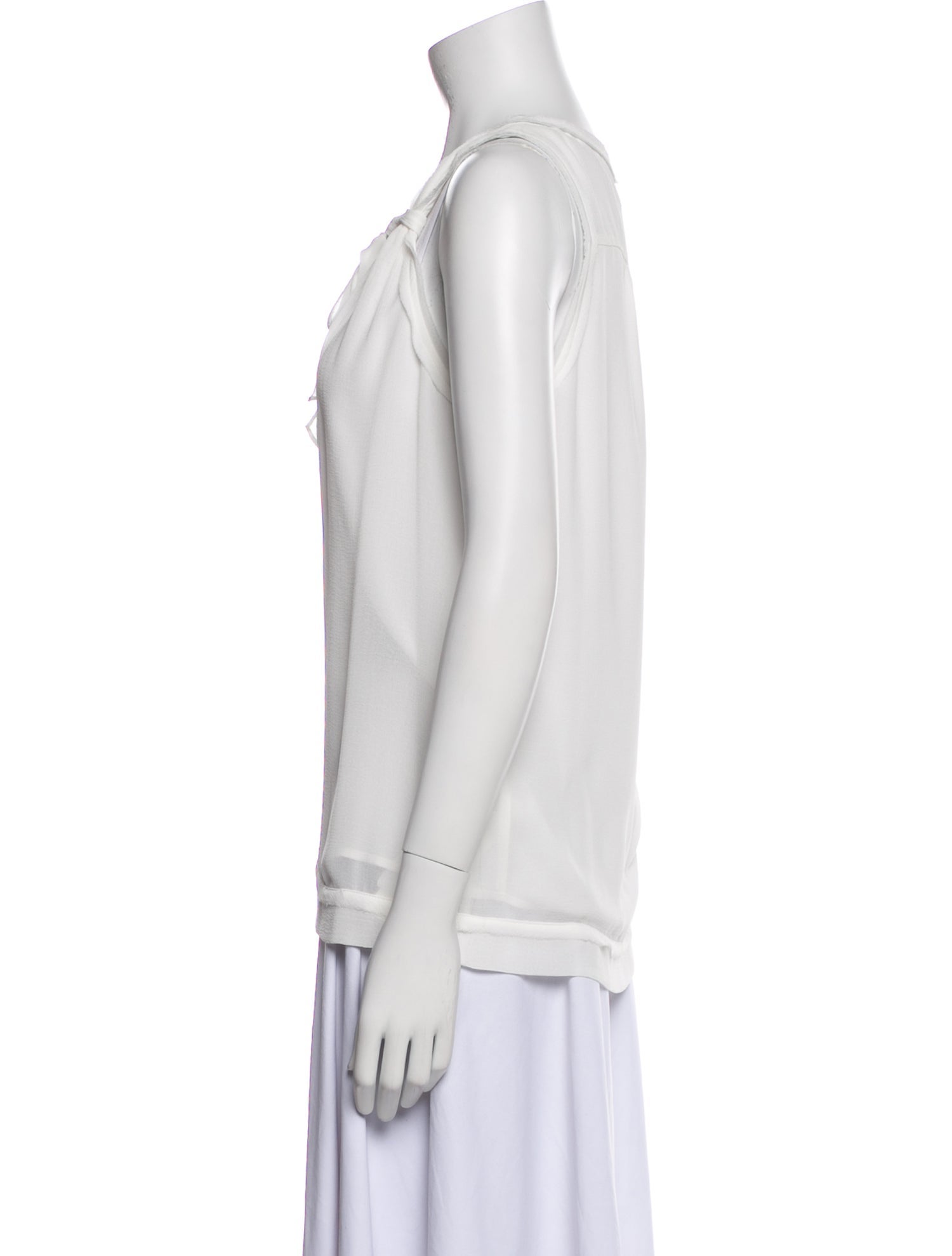 Ramy Brook Square Neckline Sleeveless Top