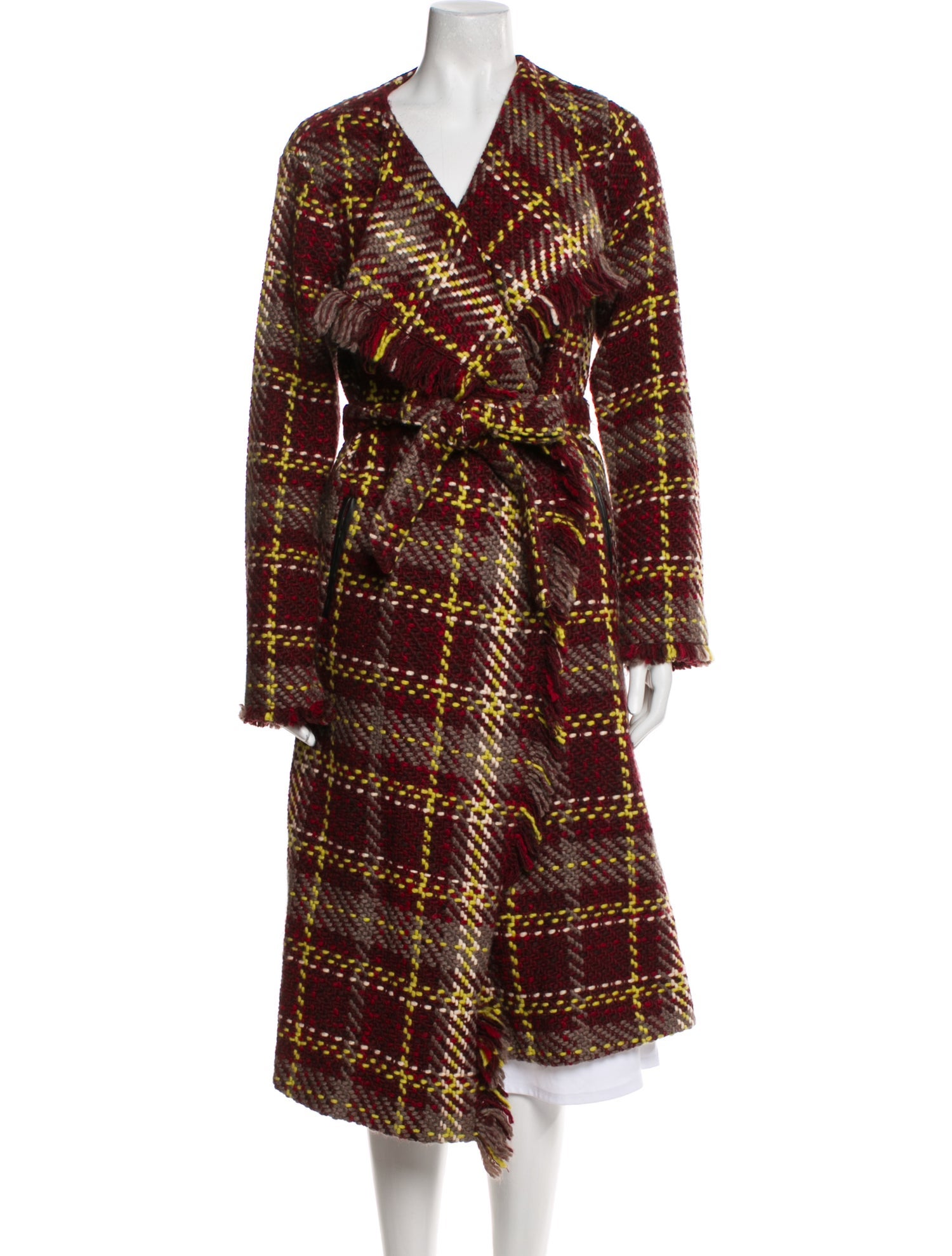 Ramy Brook Plaid Print Coat