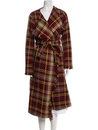 Ramy Brook Plaid Print Coat